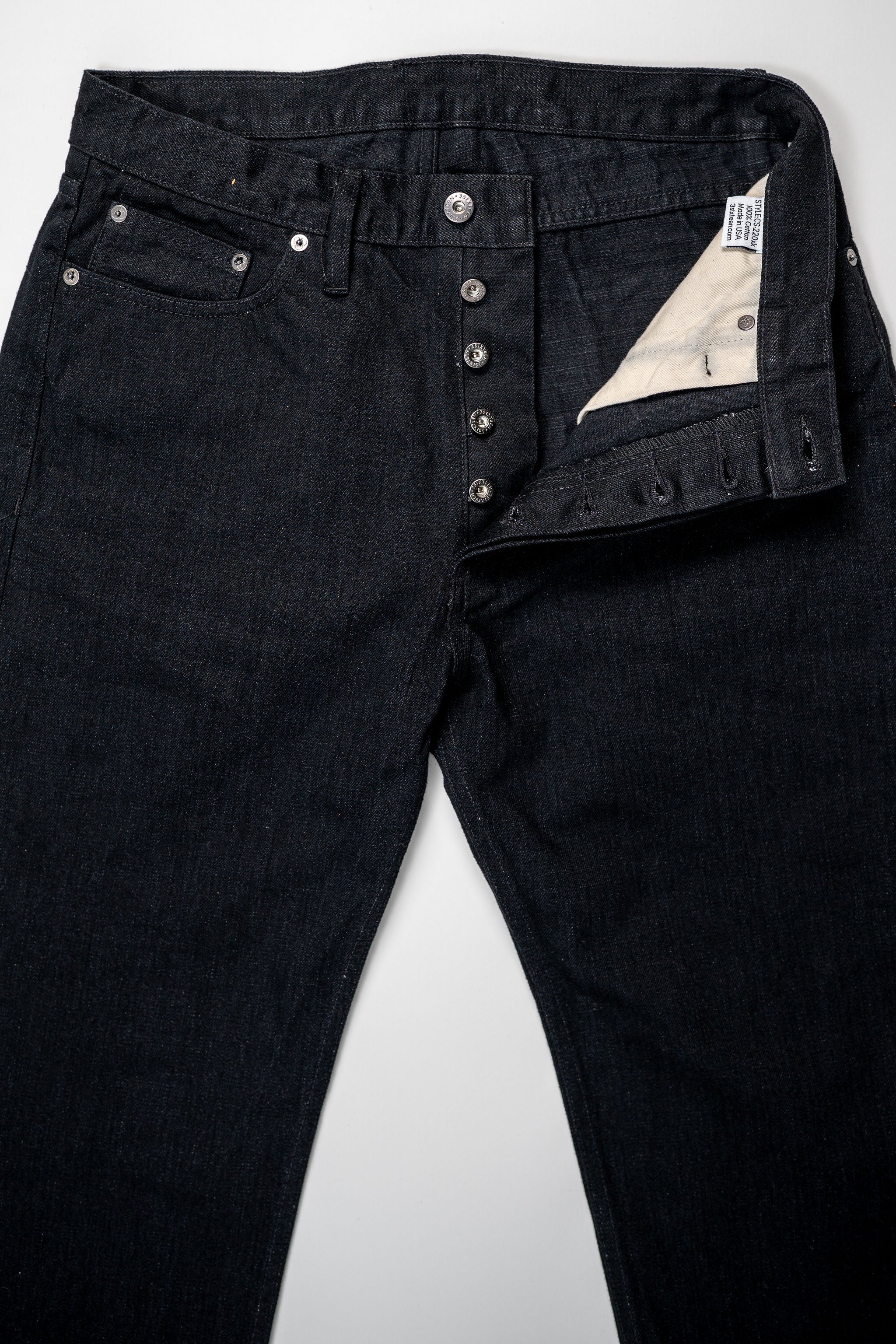 3sixteen CS-220xk - Classic Straight Rinsed Black Kibata - Image 5