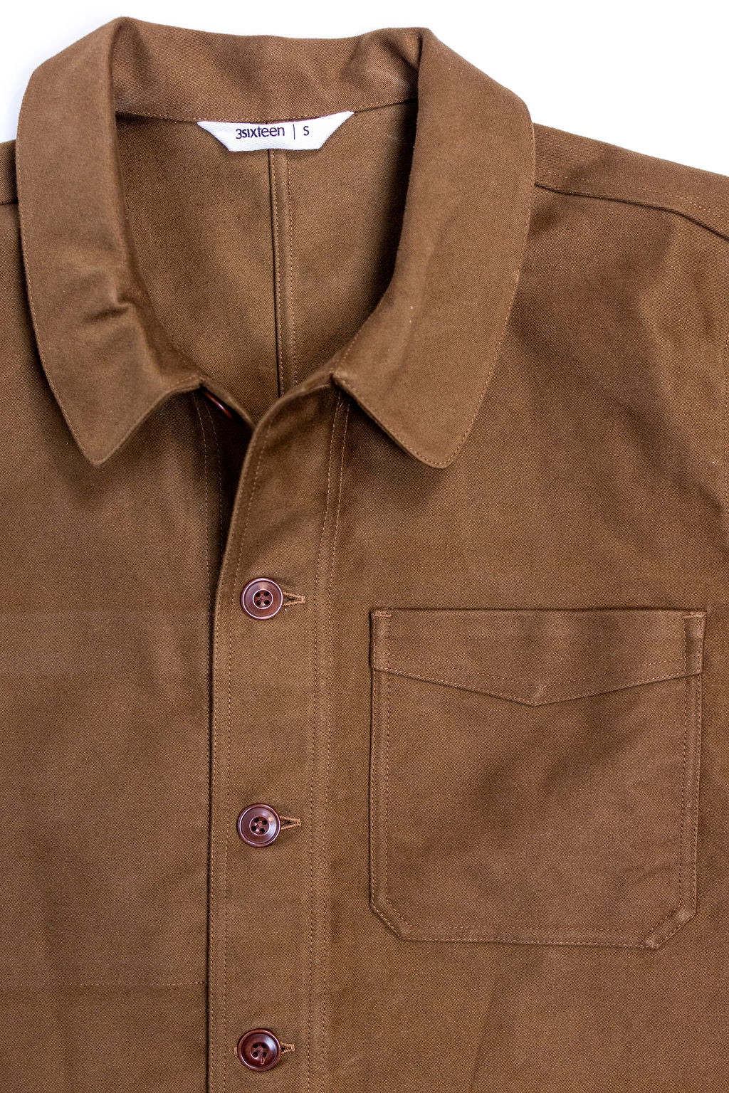 3sixteen French Work Jacket - Brown Moleskin - Image 7