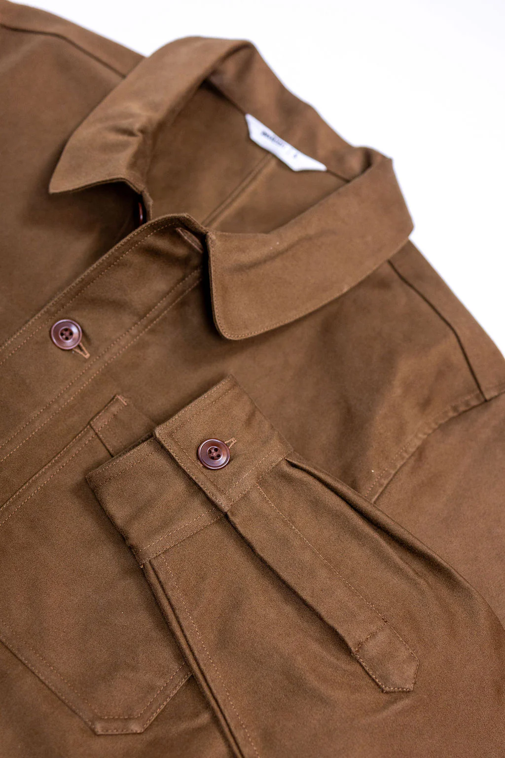 3sixteen French Work Jacket - Brown Moleskin - Image 8