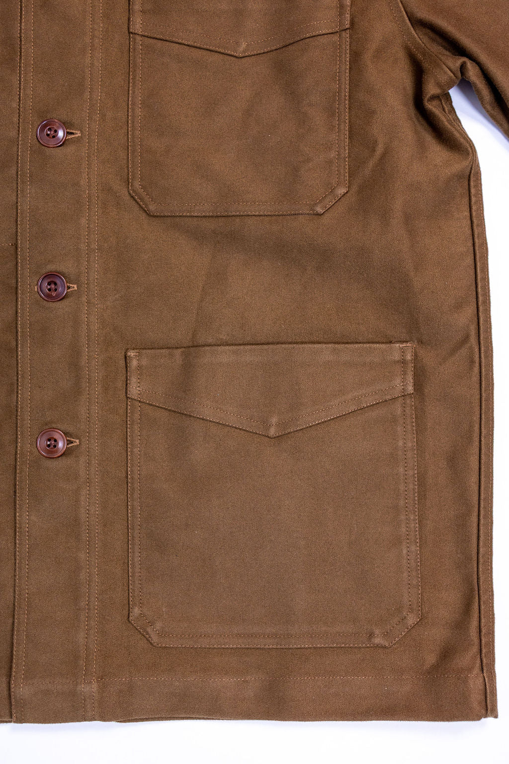 3sixteen French Work Jacket - Brown Moleskin - Image 9