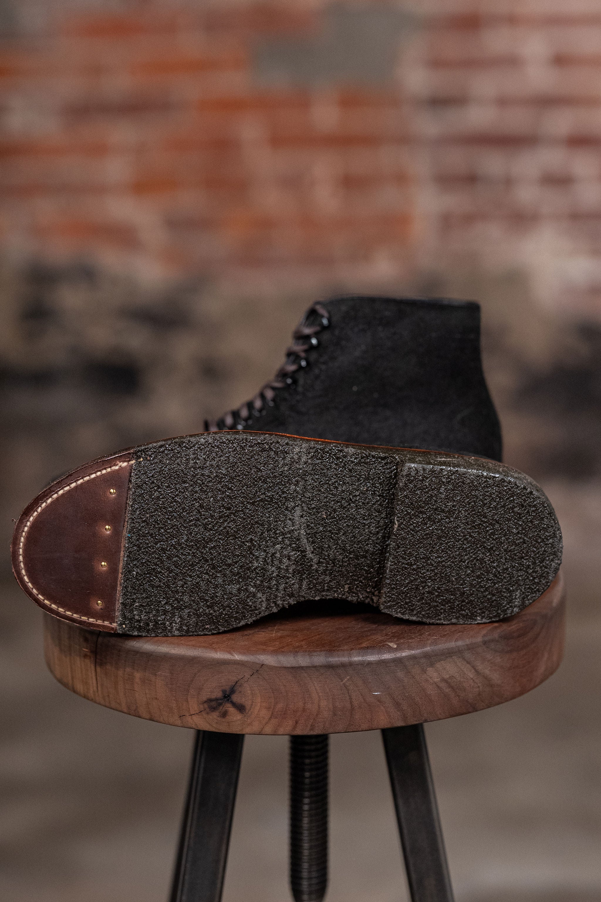 Alden 86065H Plain Toe Boot - Earth Chamois Reverse - Image 5