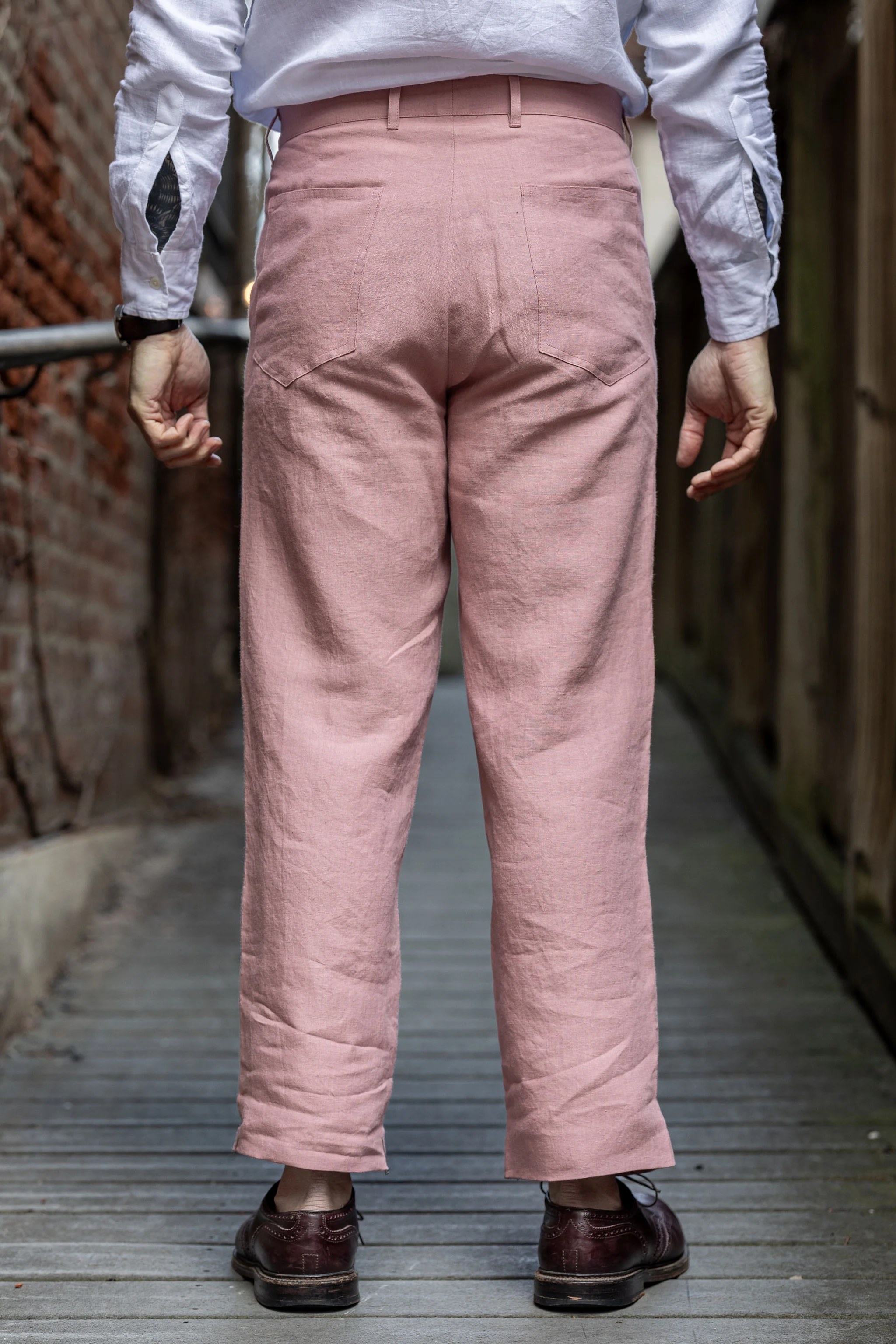 Blluemade Sateen Pant - Belgian Linen Pink - Image 3