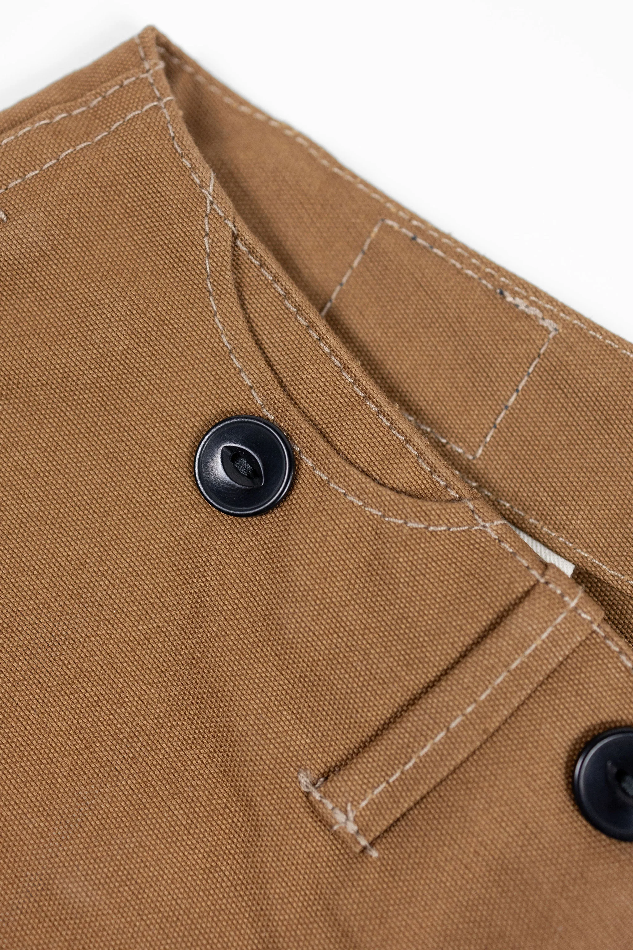 Blue Blanket P39 IT23 Waist Overall - Italian Waxed Khaki - Image 10