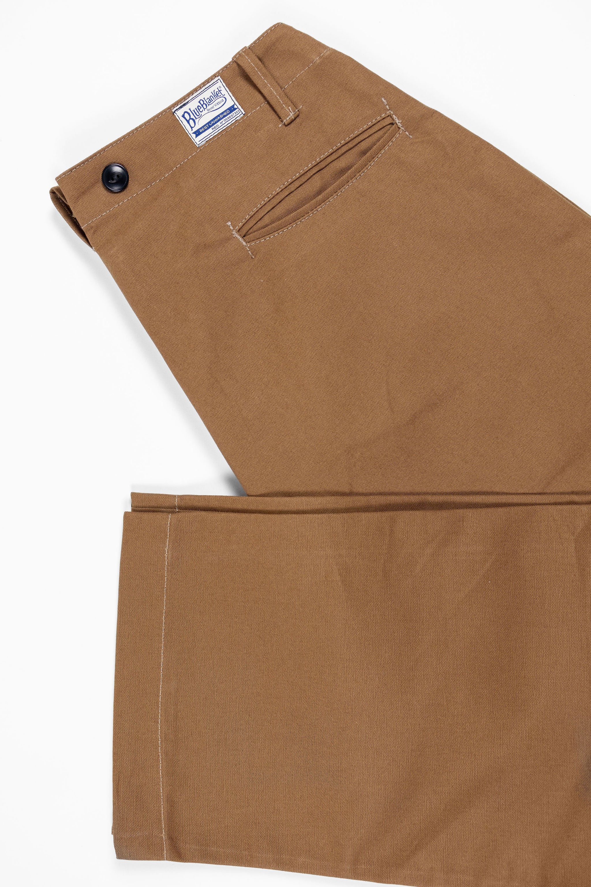 Blue Blanket P39 IT23 Waist Overall - Italian Waxed Khaki - Image 13