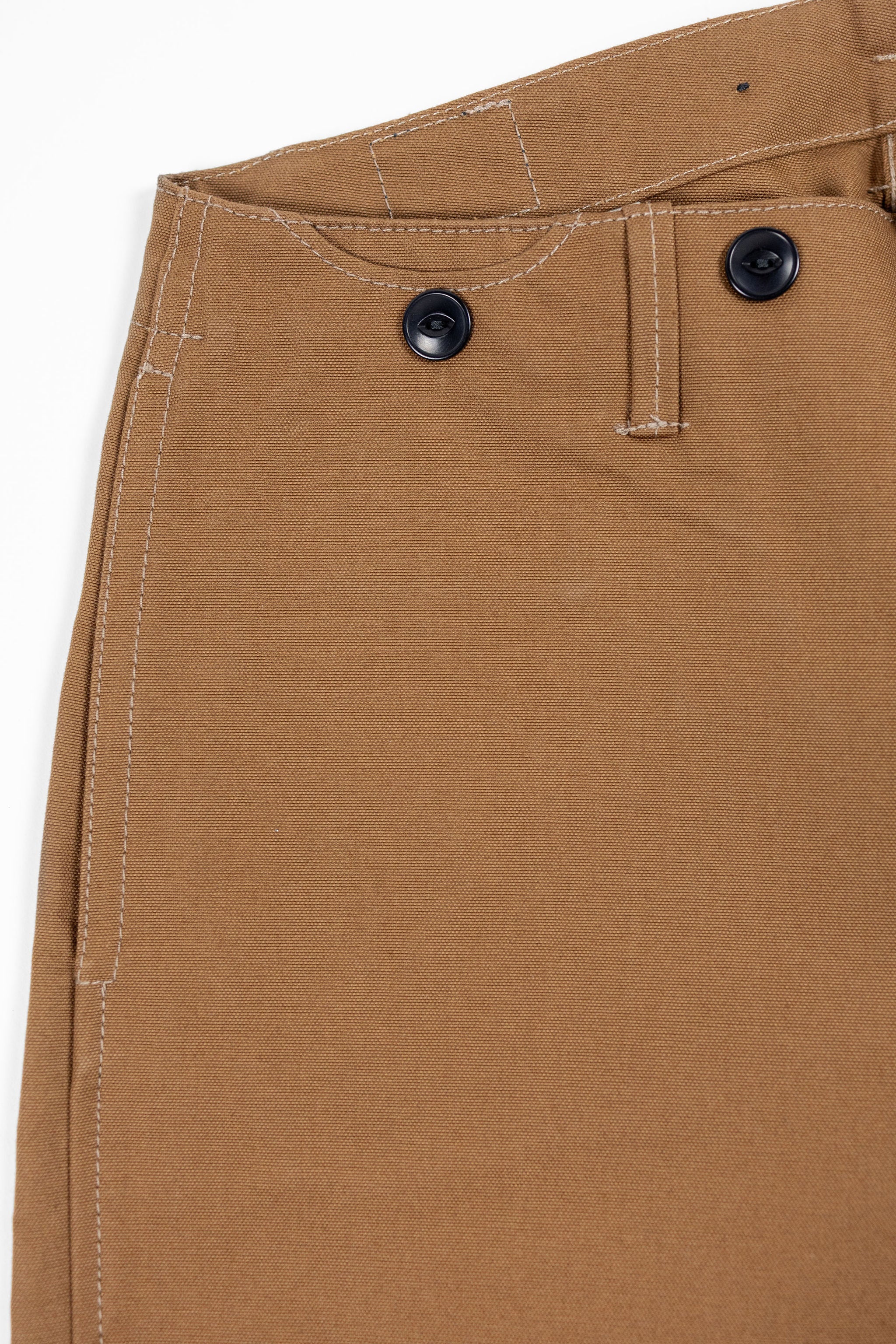 Blue Blanket P39 IT23 Waist Overall - Italian Waxed Khaki - Image 9