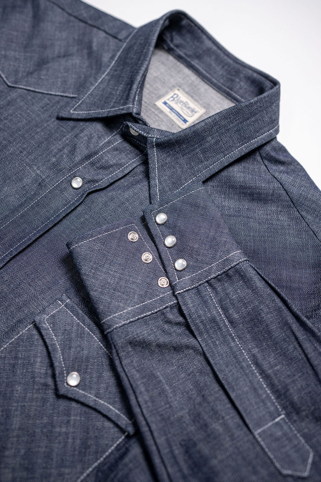 Blue Blanket S02 IT24 Western Shirt - 7.5oz Denim - Image 7