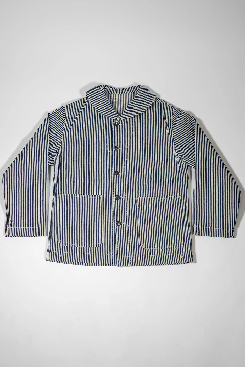 Buzz Rickson's BR15303 US Navy WWⅡ Utility Hickory Jacket - One Wash - Image 4