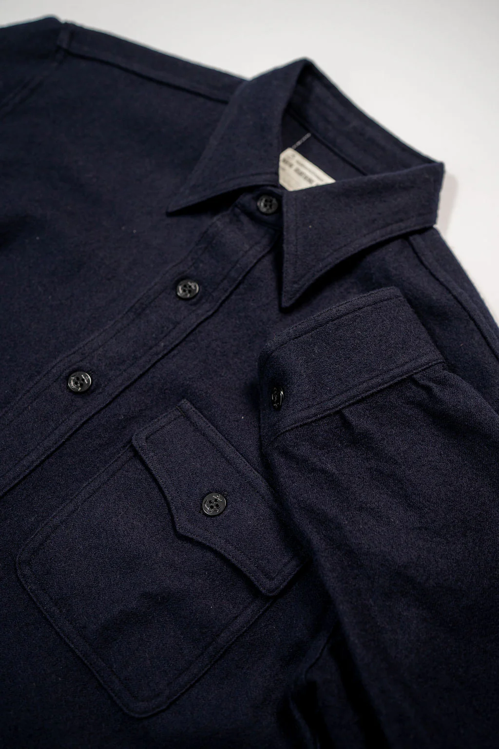 Buzz Rickson's BR24961 C.P.O. Shirt “Naval Clothing Factory” - Navy - Image 6