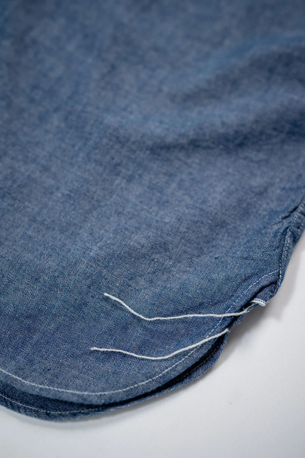 Buzz Rickson's BR25995 Chambray Work Shirt - Blue - Image 7