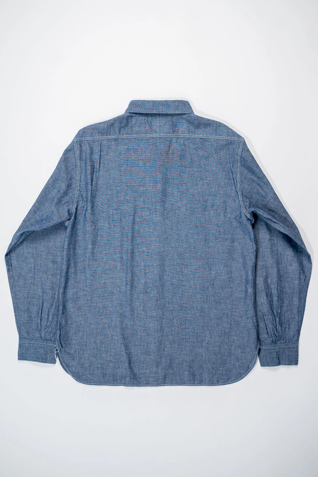 Buzz Rickson's BR25995 Chambray Work Shirt - Blue - Image 9