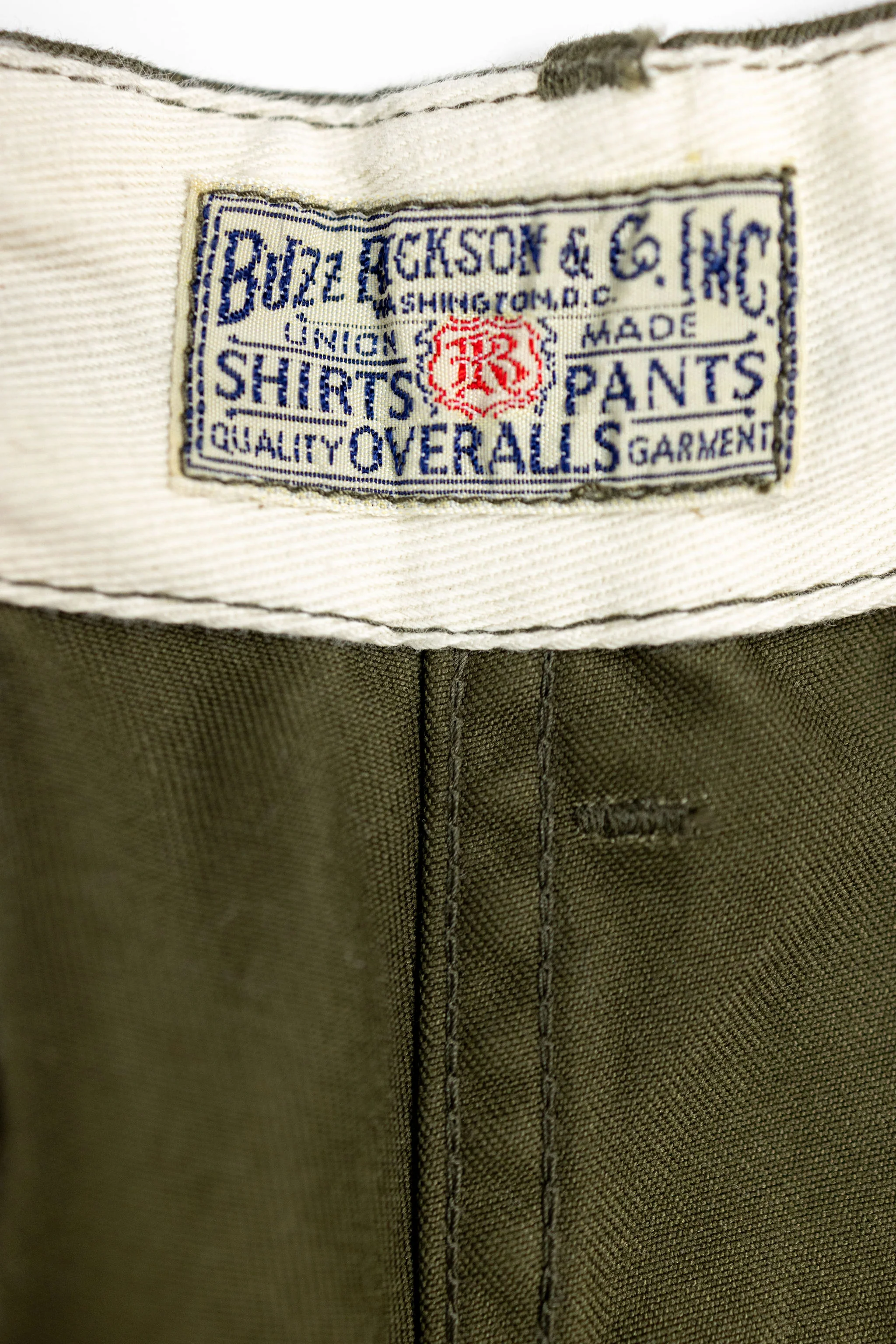 Buzz Rickson's BR40025 Original Spec. Chinos - Olive - Image 8
