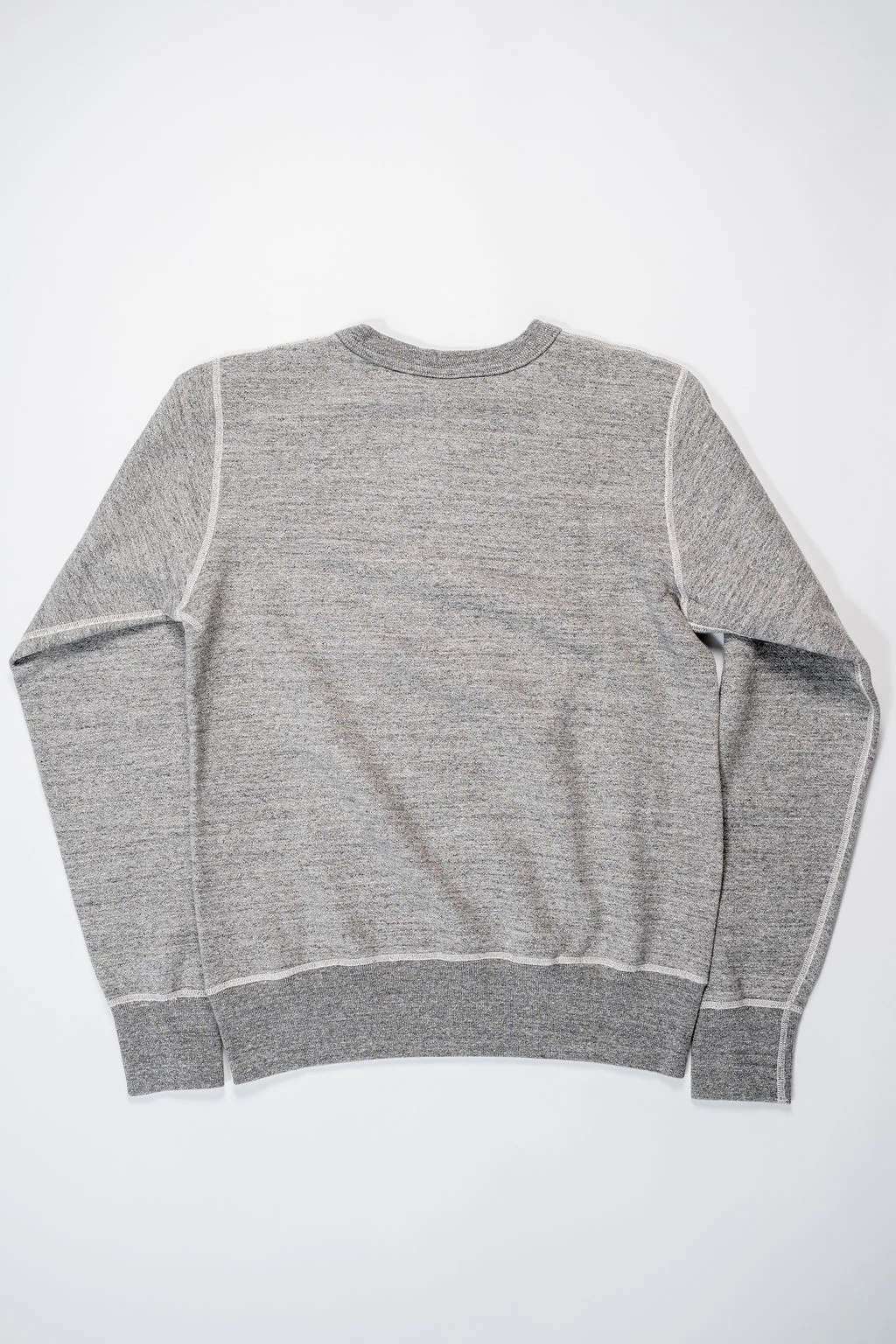 Buzz Rickson's BR65622 Set-in Crew Neck Sweatshirt - Heather Gray - Image 7