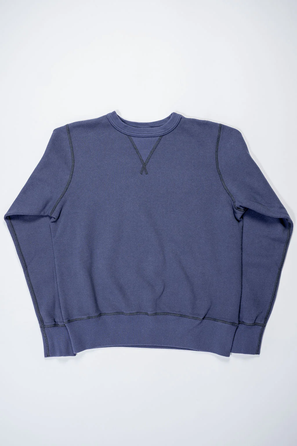 Buzz Rickson's BR65622 Set-in Crew Neck Sweatshirt - Navy - Image 4