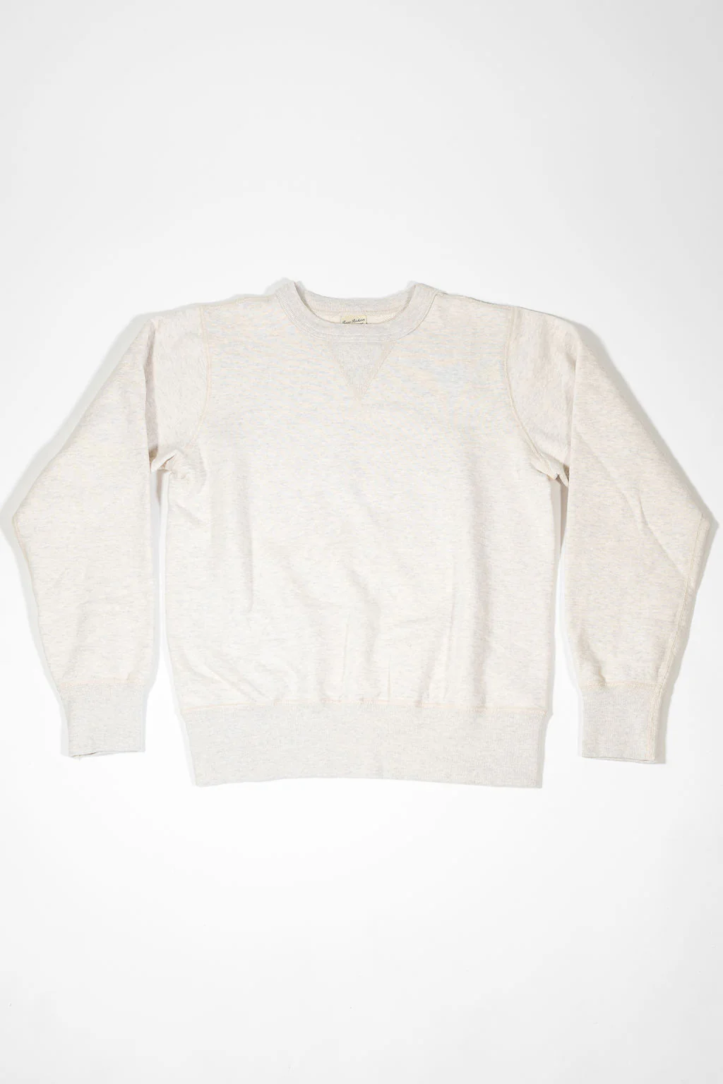 Buzz Rickson's BR65622 Set-in Crew Neck Sweatshirt - Oatmeal - Image 4