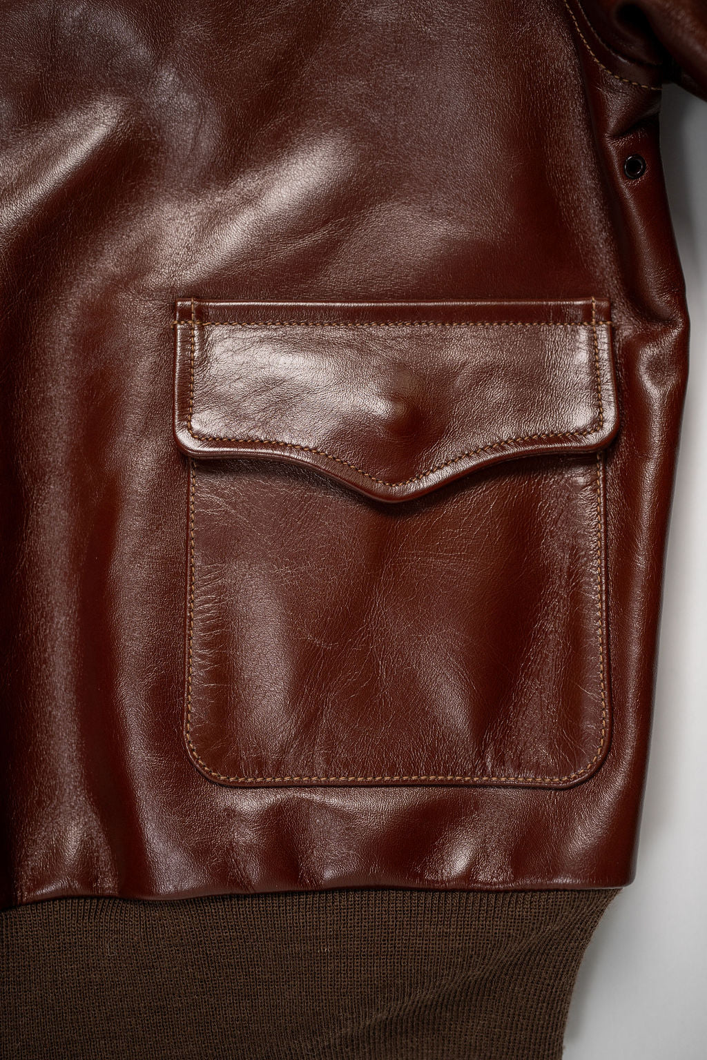 Buzz Rickson's BR80595 Type A-2 “Contract no. w535 AC-18091 Rough Wear Clothing co.” - R/Brown - Image 7