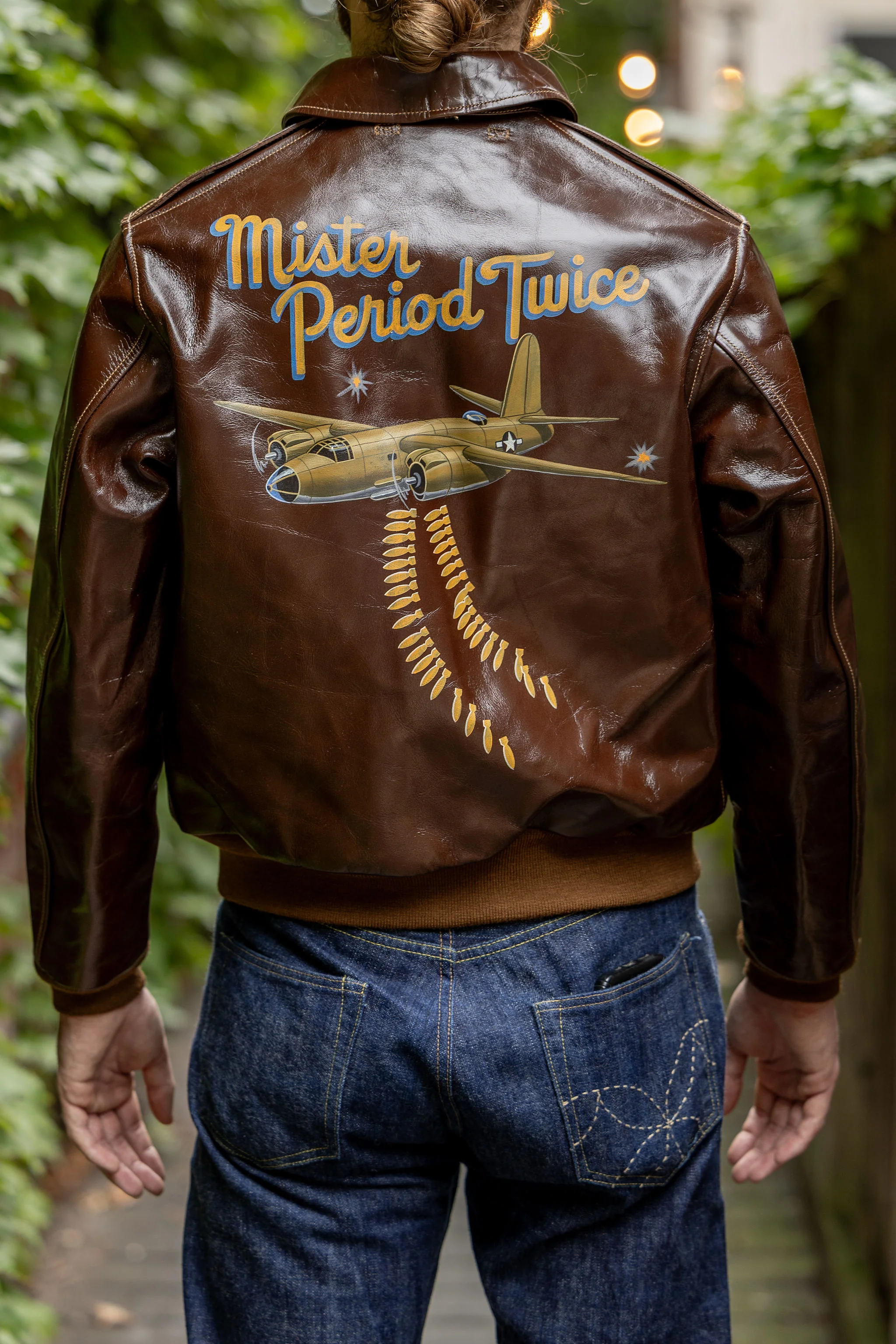 Buzz Rickson's BR80668 A-2 Rough Wear Clothing Co. 451st Bomb. SQ. "Mister Period Twice".