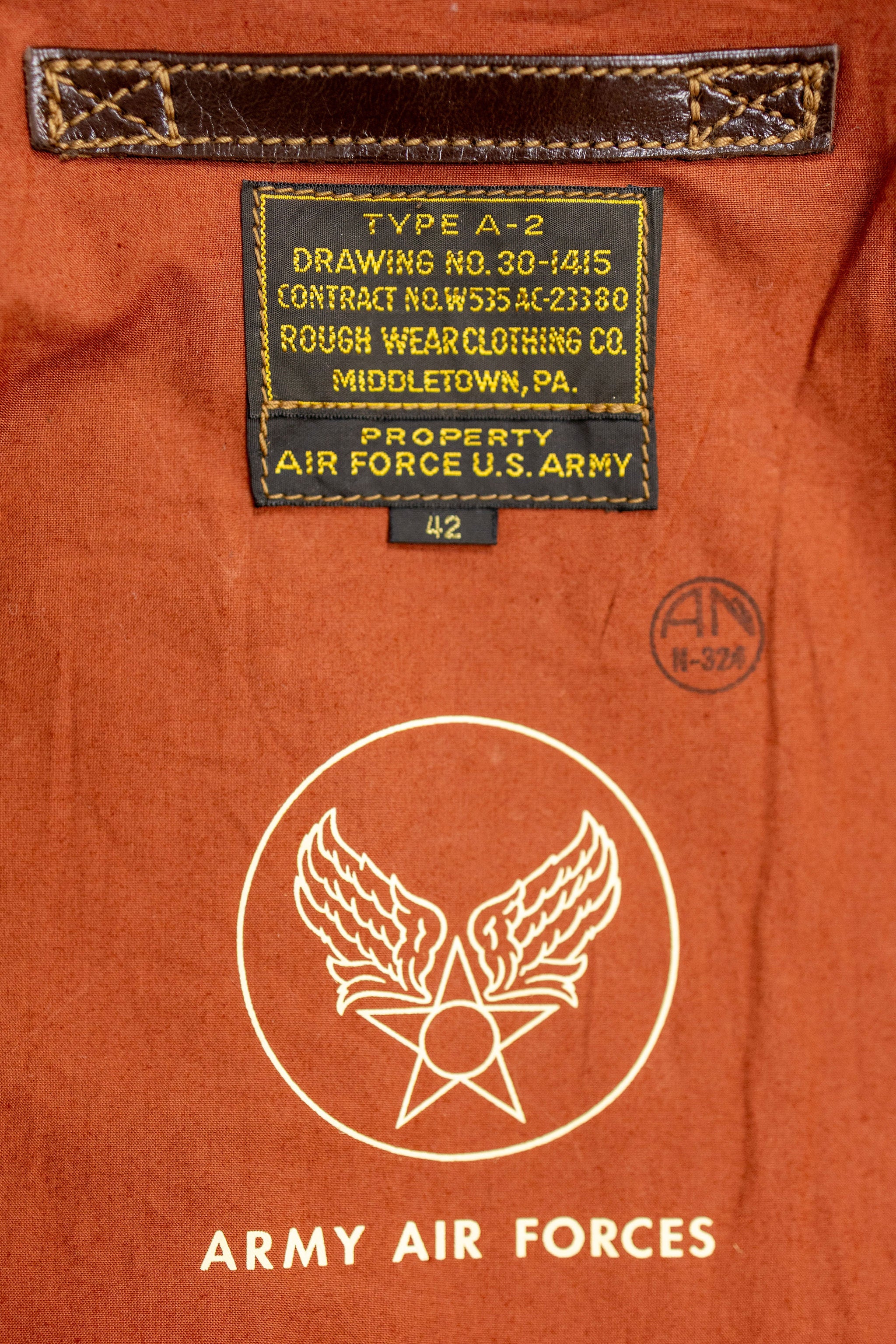 Buzz Rickson's BR80668 A-2 Rough Wear Clothing Co. 451st Bomb. SQ. "Mister Period Twice". - Image 13
