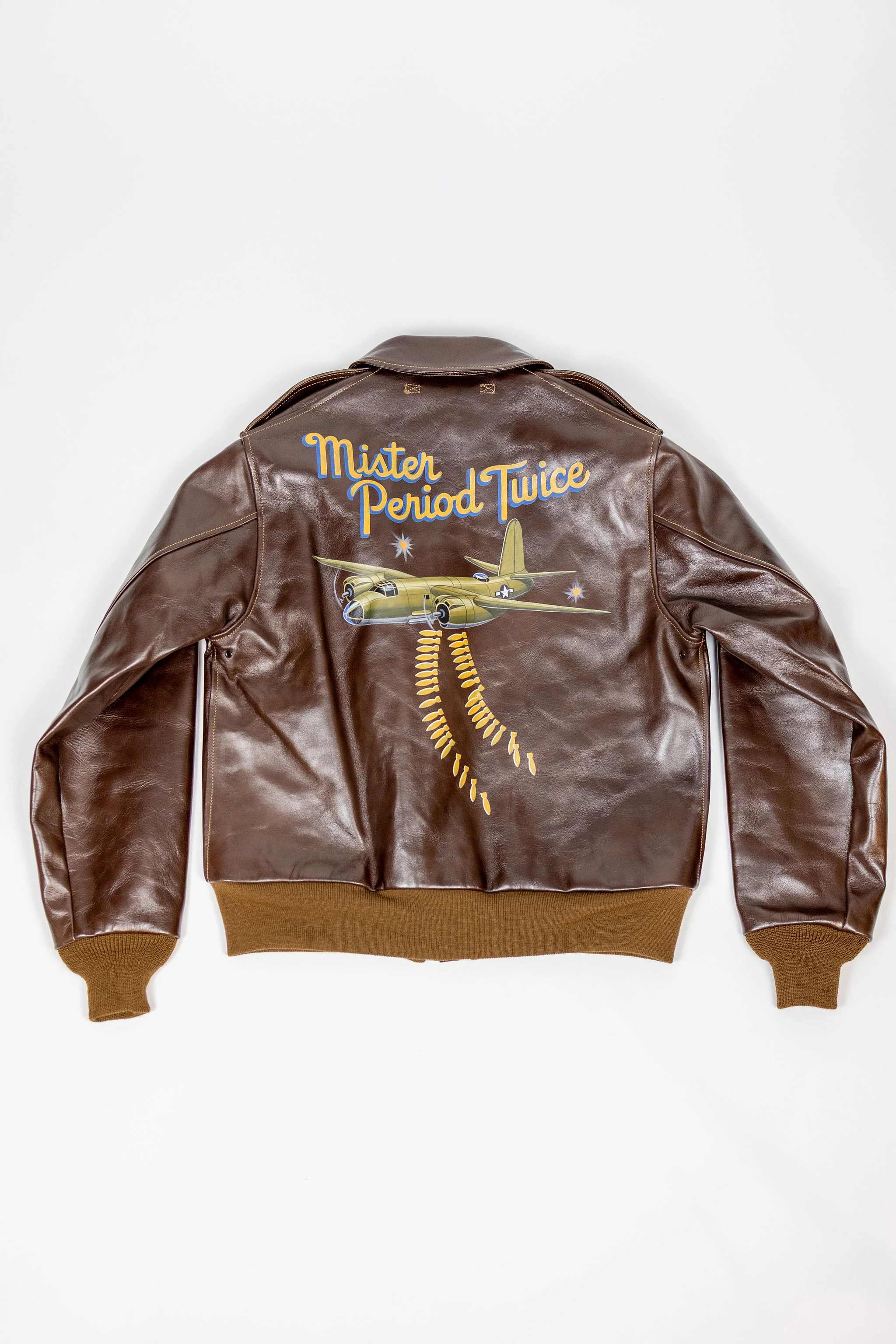 Buzz Rickson's BR80668 A-2 Rough Wear Clothing Co. 451st Bomb. SQ. "Mister Period Twice". - Image 14