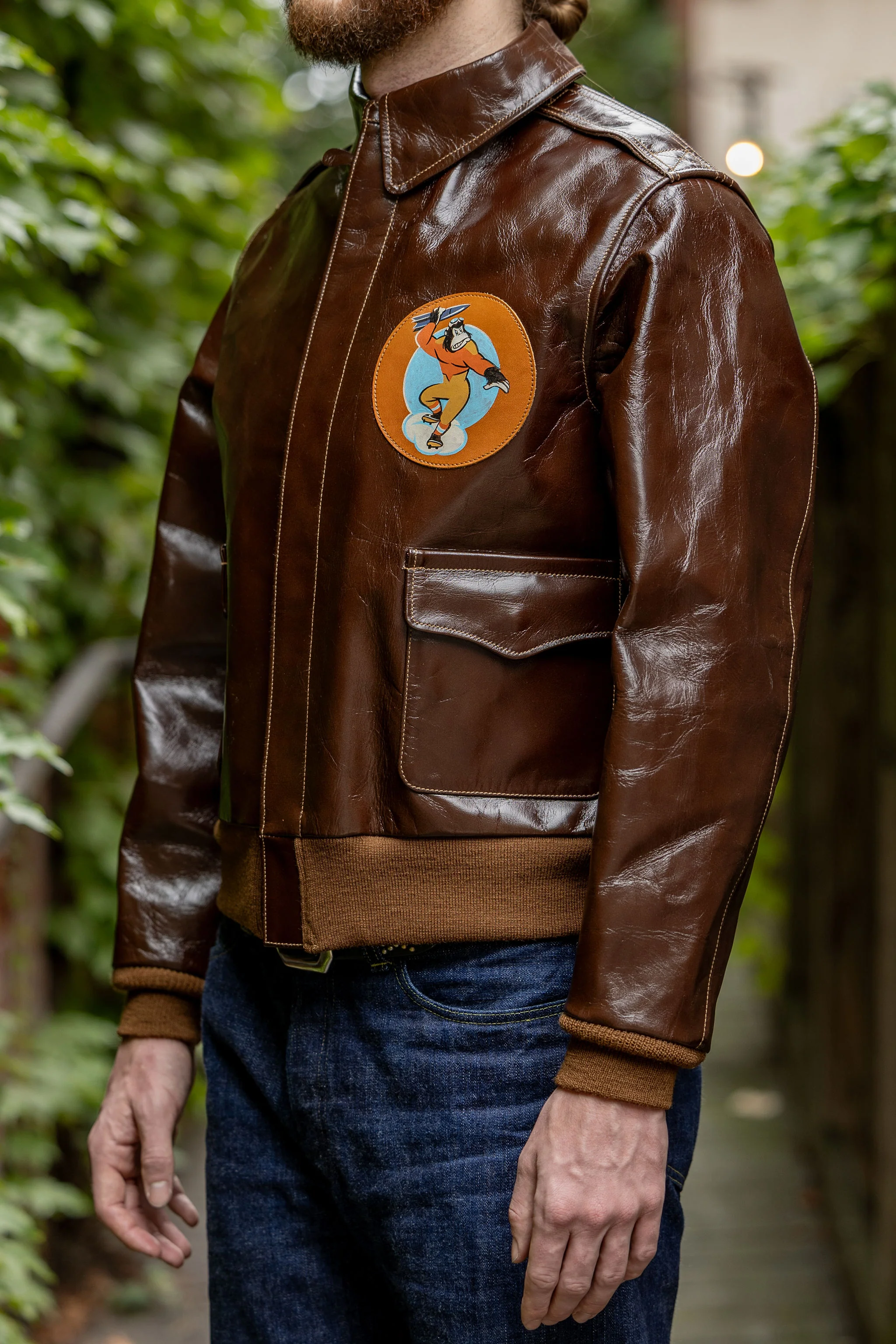 Buzz Rickson's BR80668 A-2 Rough Wear Clothing Co. 451st Bomb. SQ. "Mister Period Twice". - Image 3