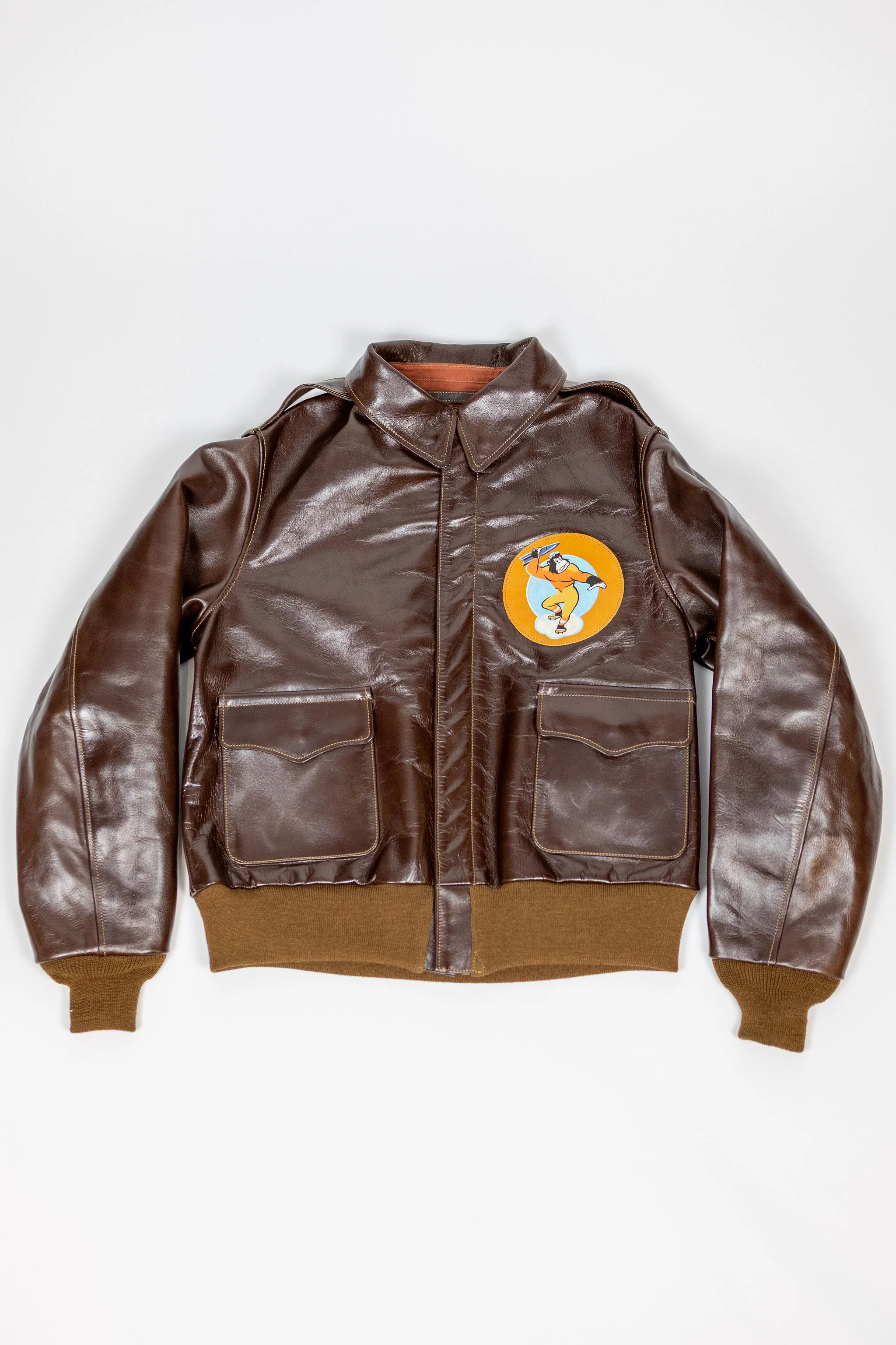 Buzz Rickson's BR80668 A-2 Rough Wear Clothing Co. 451st Bomb. SQ. "Mister Period Twice". - Image 4
