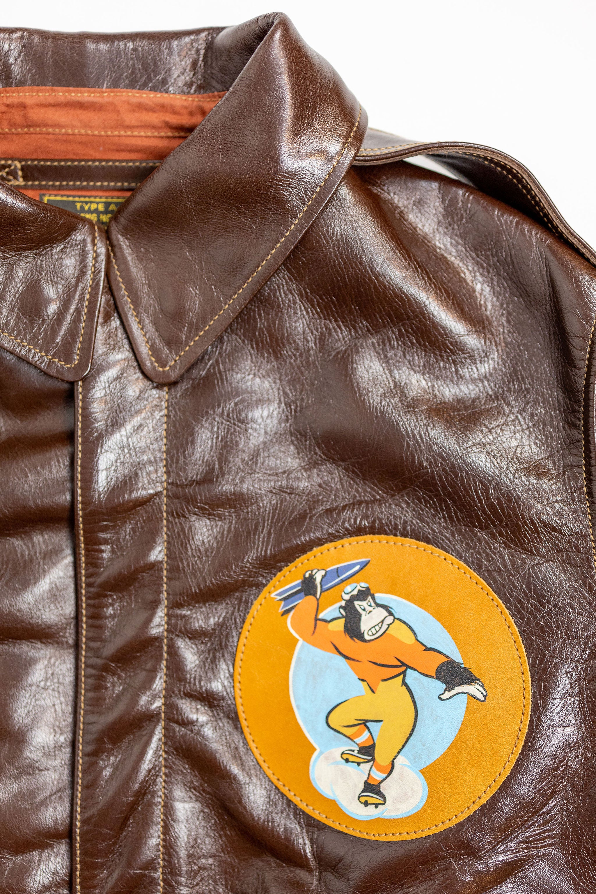 Buzz Rickson's BR80668 A-2 Rough Wear Clothing Co. 451st Bomb. SQ. "Mister Period Twice". - Image 9