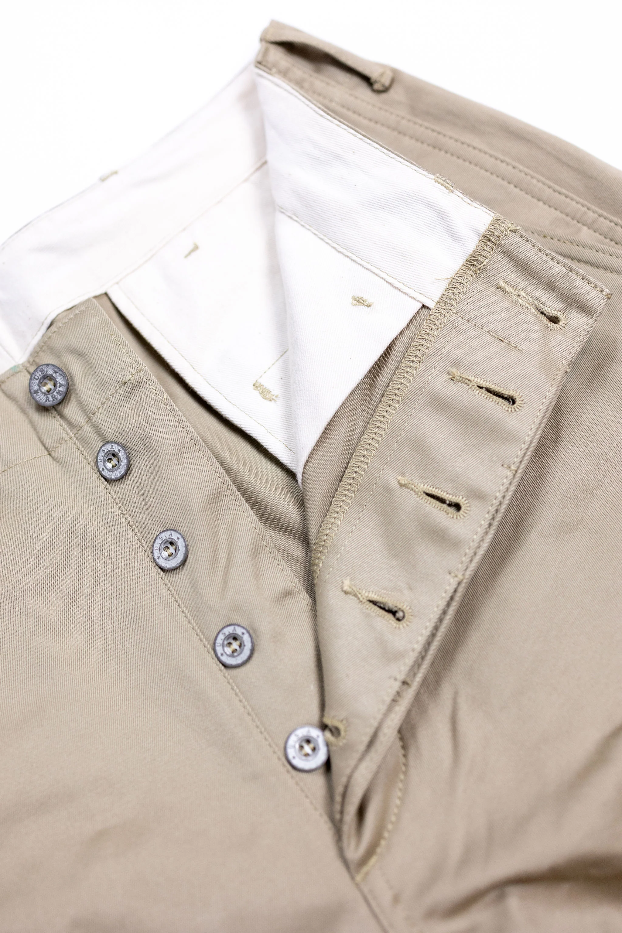 Buzz Rickson's M43036 Early Military Chinos 1942 Model - Khaki - Image 7