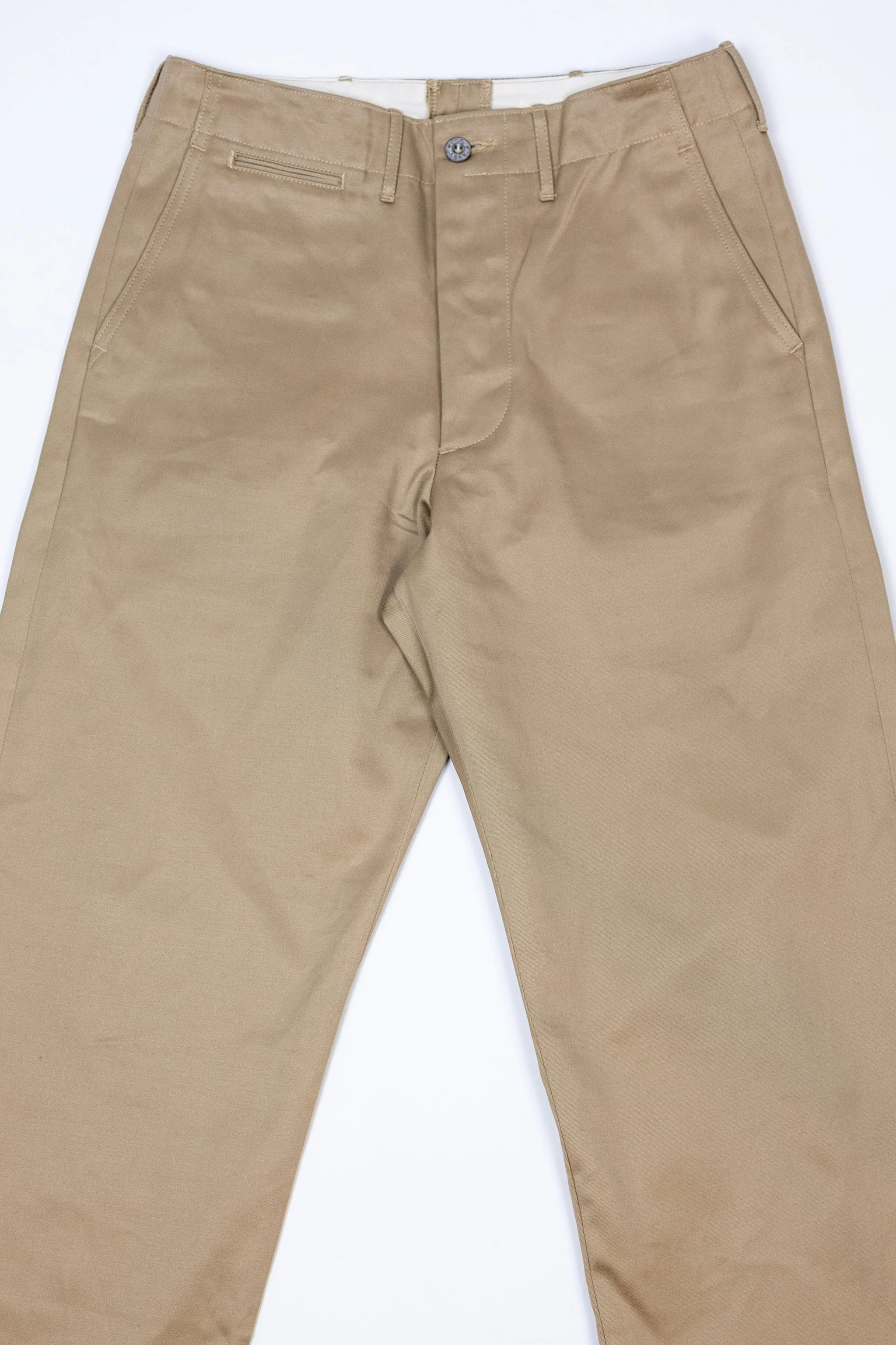 Buzz Rickson's M43035 Early Military Chinos 1945 Model (One Wash) - Beige - Image 4