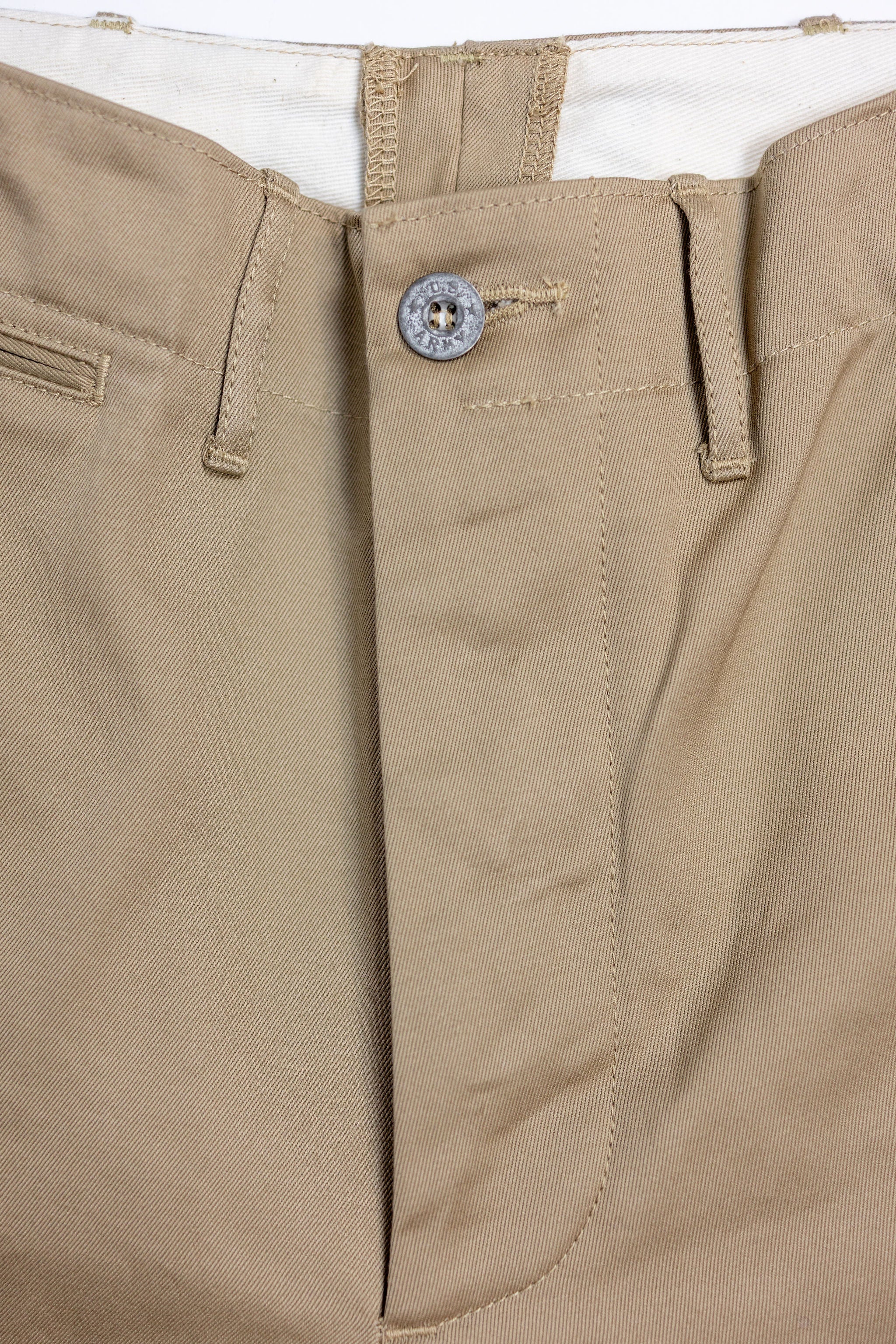 Buzz Rickson's M43035 Early Military Chinos 1945 Model (One Wash) - Beige - Image 5