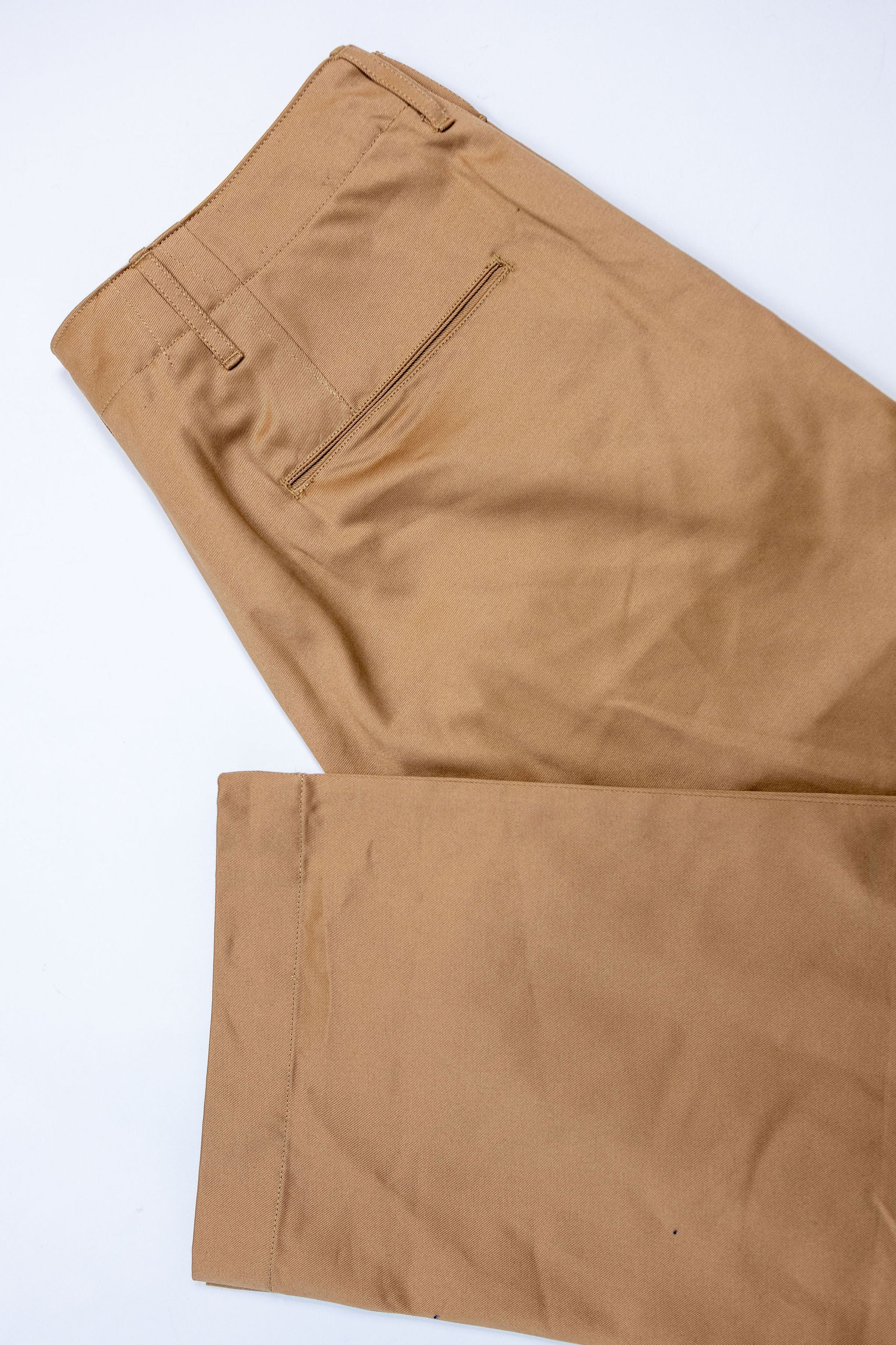 Buzz Rickson's M43035 Early Military Chinos 1945 Model (One Wash) - Camel - Image 12