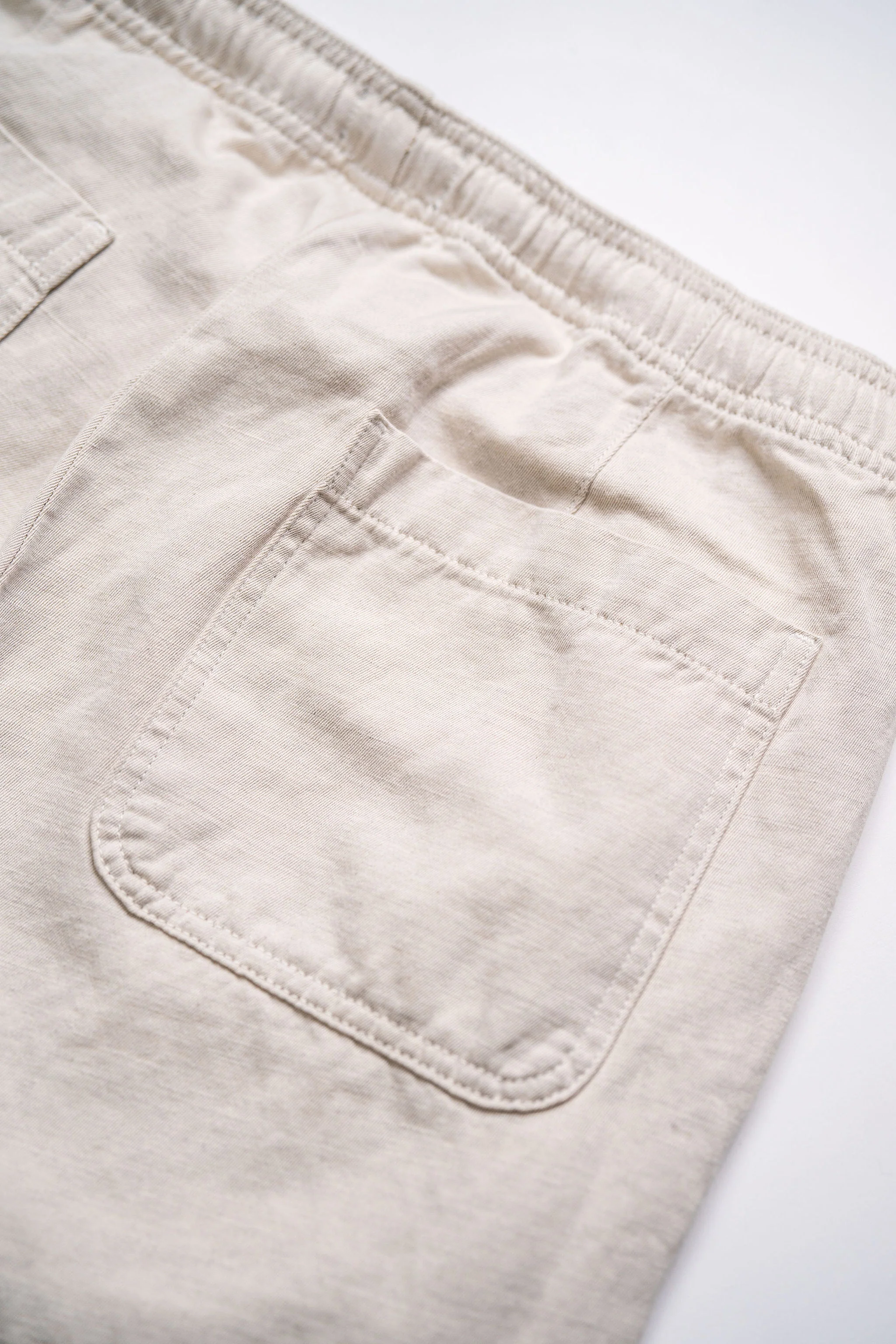 C.O.F. Drawstring Pants - Light Cotton Linen Ecru - Image 11
