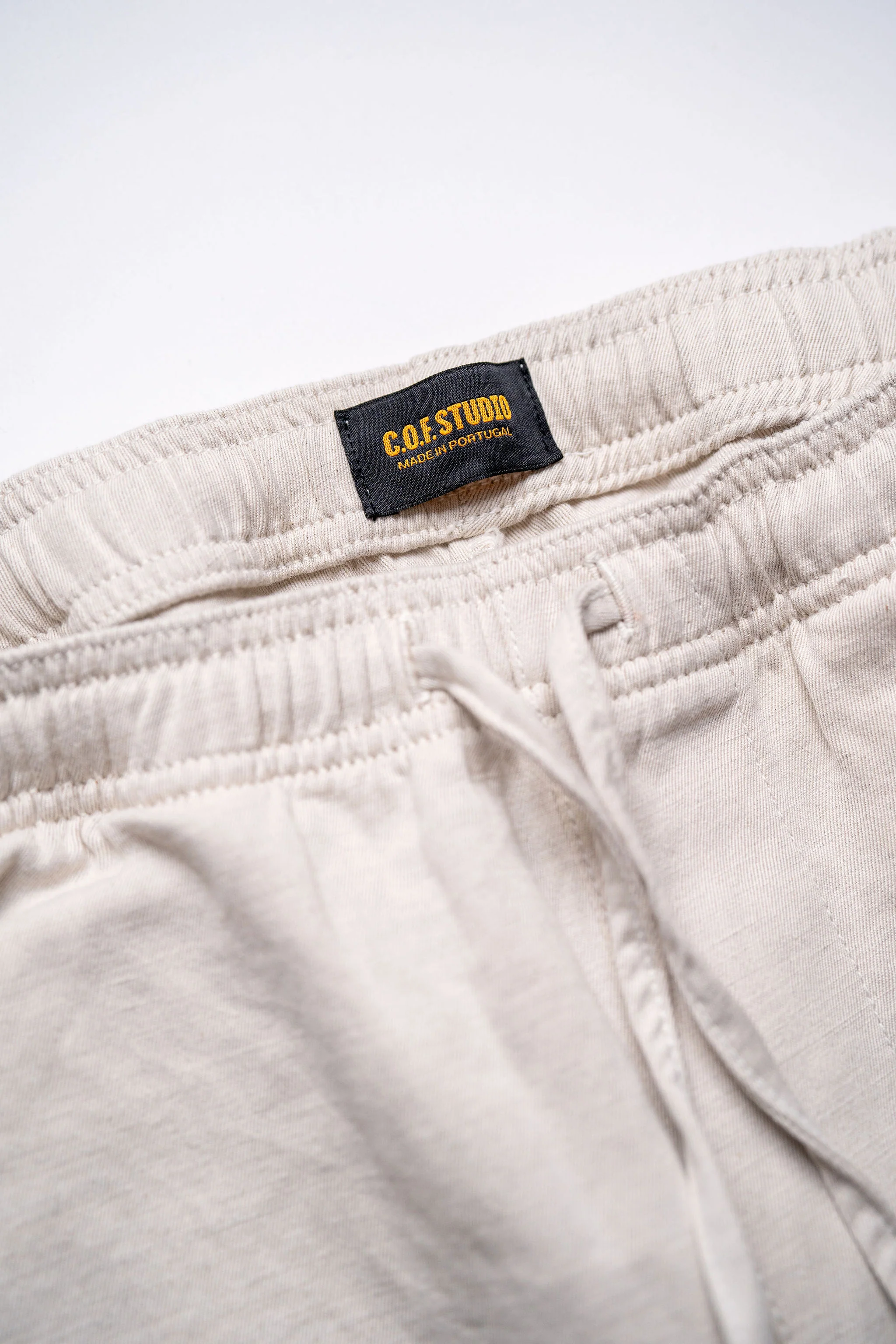 C.O.F. Drawstring Pants - Light Cotton Linen Ecru - Image 5
