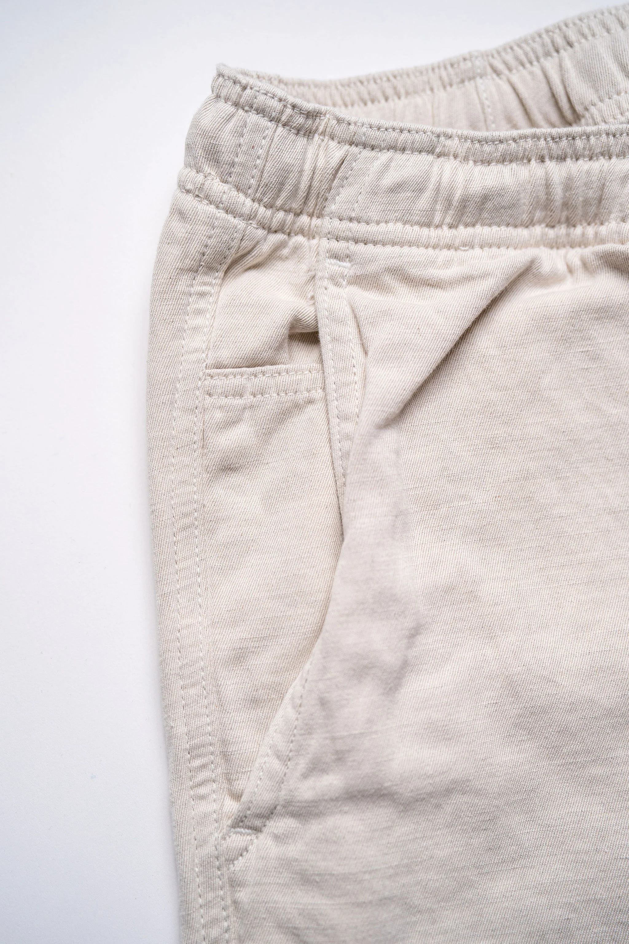 C.O.F. Drawstring Pants - Light Cotton Linen Ecru - Image 6