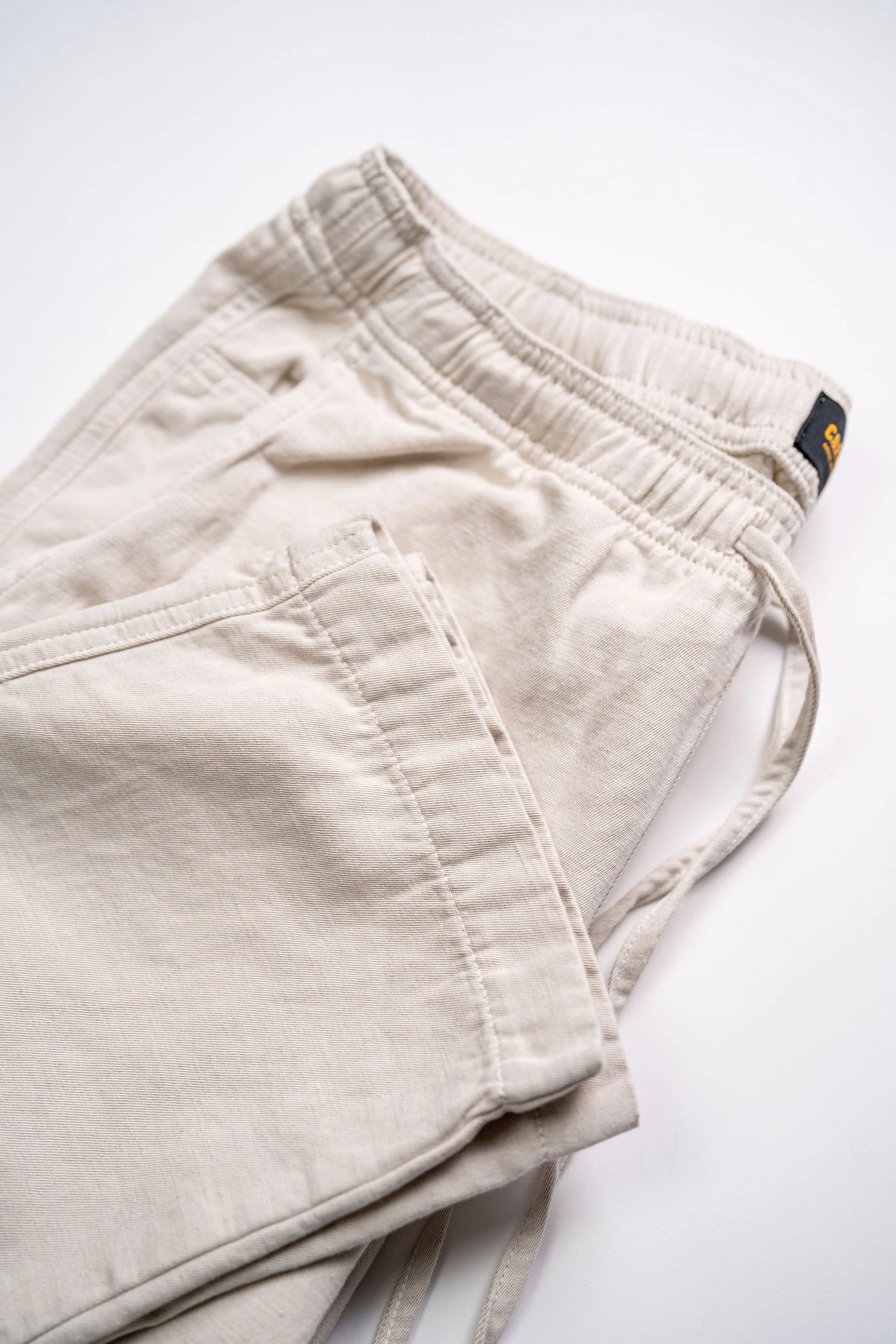 C.O.F. Drawstring Pants - Light Cotton Linen Ecru - Image 7