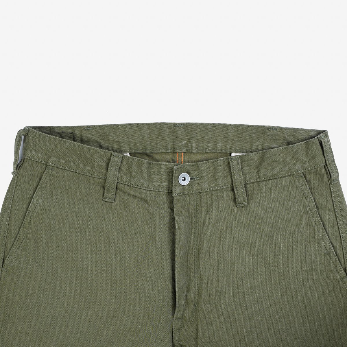 Iron Heart IH-735-ODG 11oz Herringbone Work Pants - Olive Drab Green - Image 6