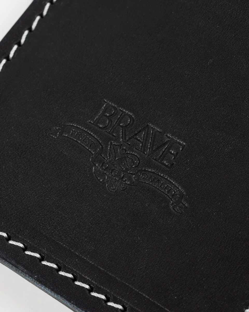 Obbi Good Label Brave Horsehide Condor Mid Wallet - Black - Image 6