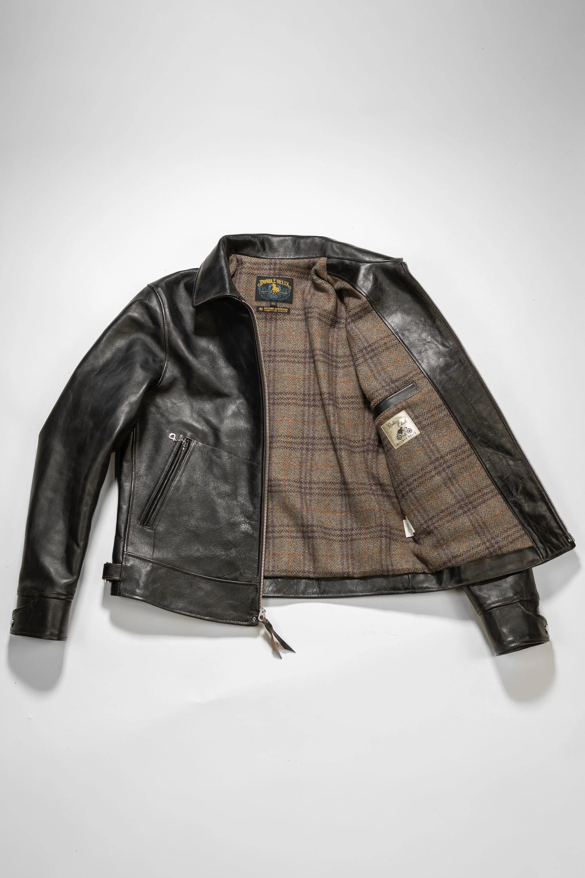 Double Helix Hugging The Curve - Black Teacore Horsehide - Image 10