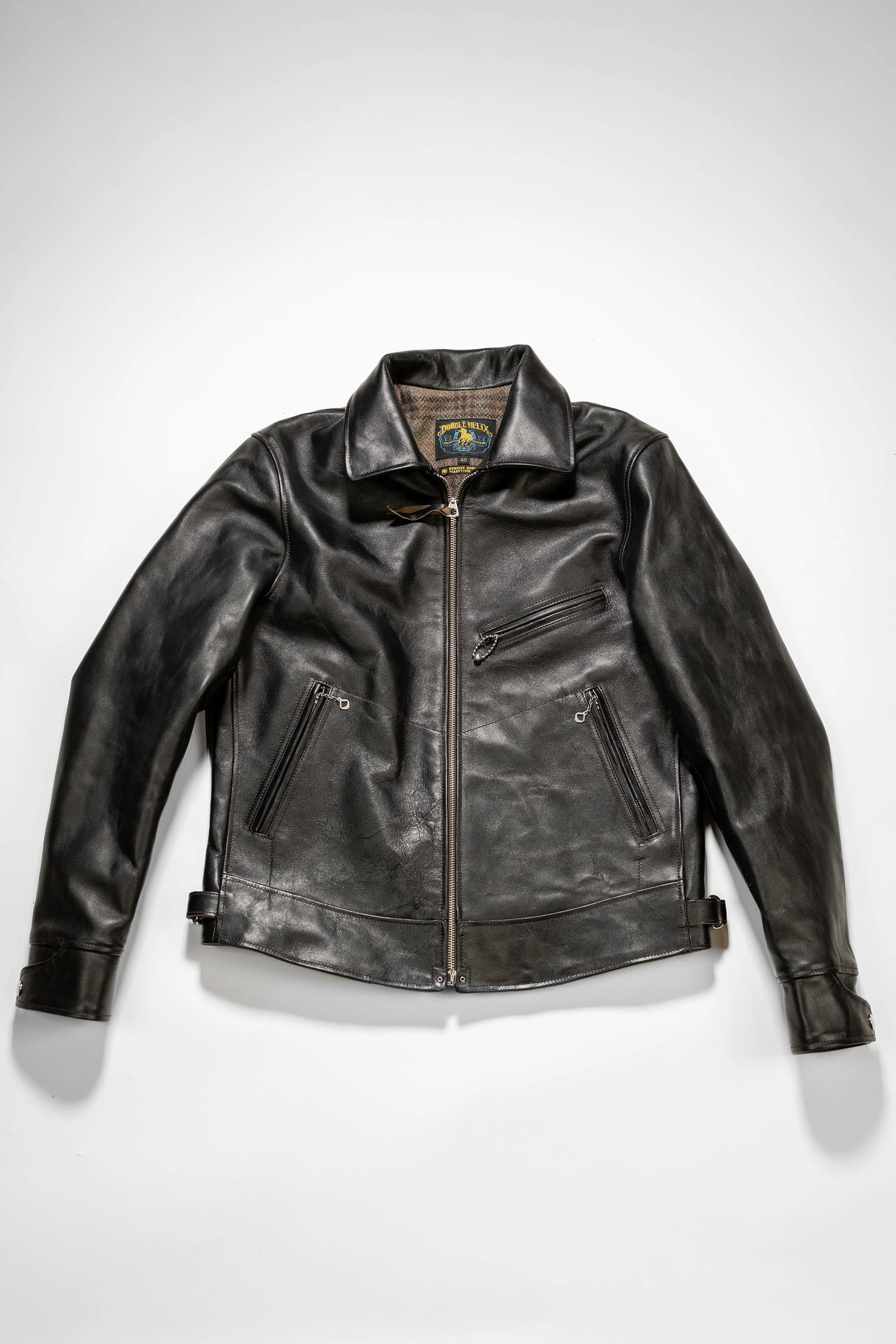 Double Helix Hugging The Curve - Black Teacore Horsehide - Image 6