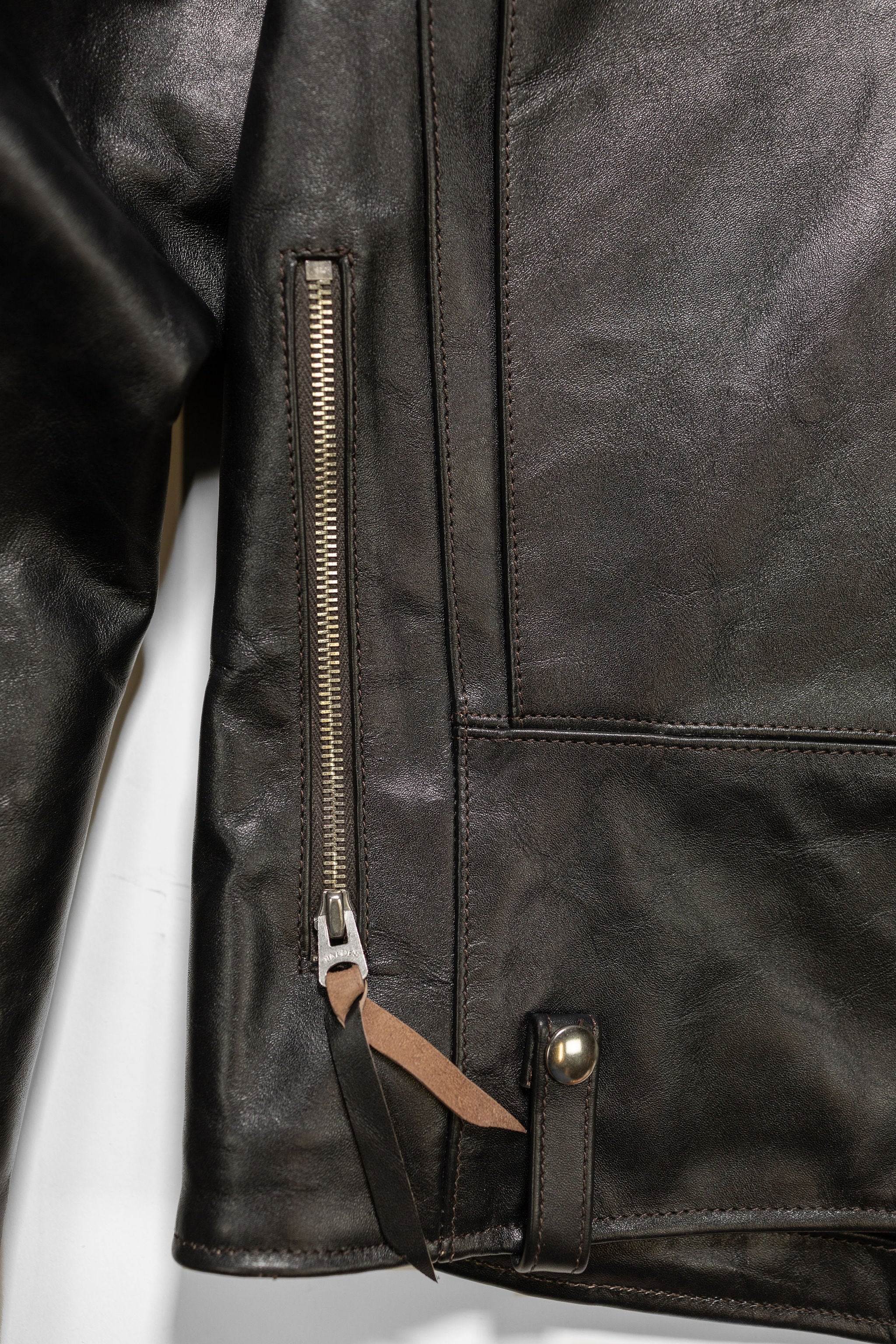 Double Helix - Innovator with Fur Collar Black Teacore Horsehide - Image 12