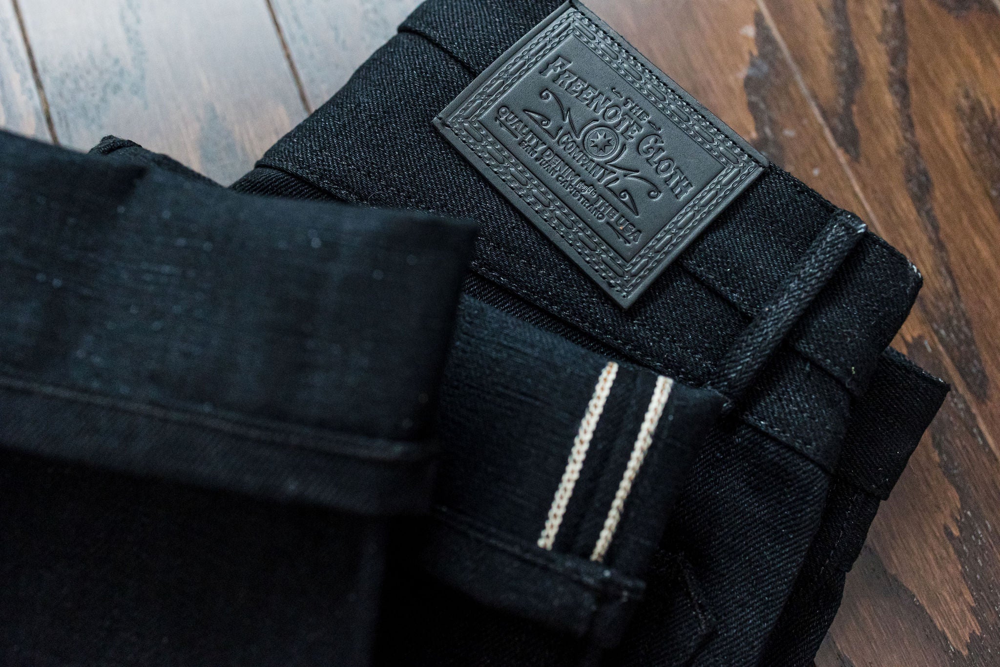 Freenote Cloth Avila - 17oz Black Slub - Image 10