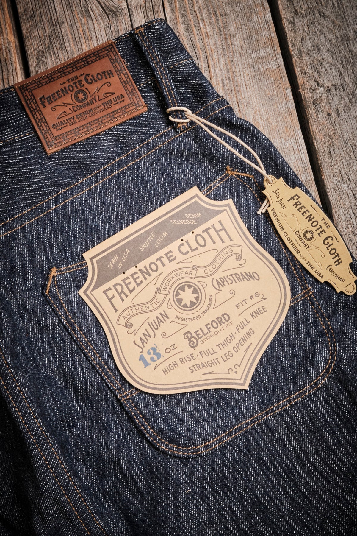 Freenote Cloth Belford - 13oz Indigo Denim - Image 9