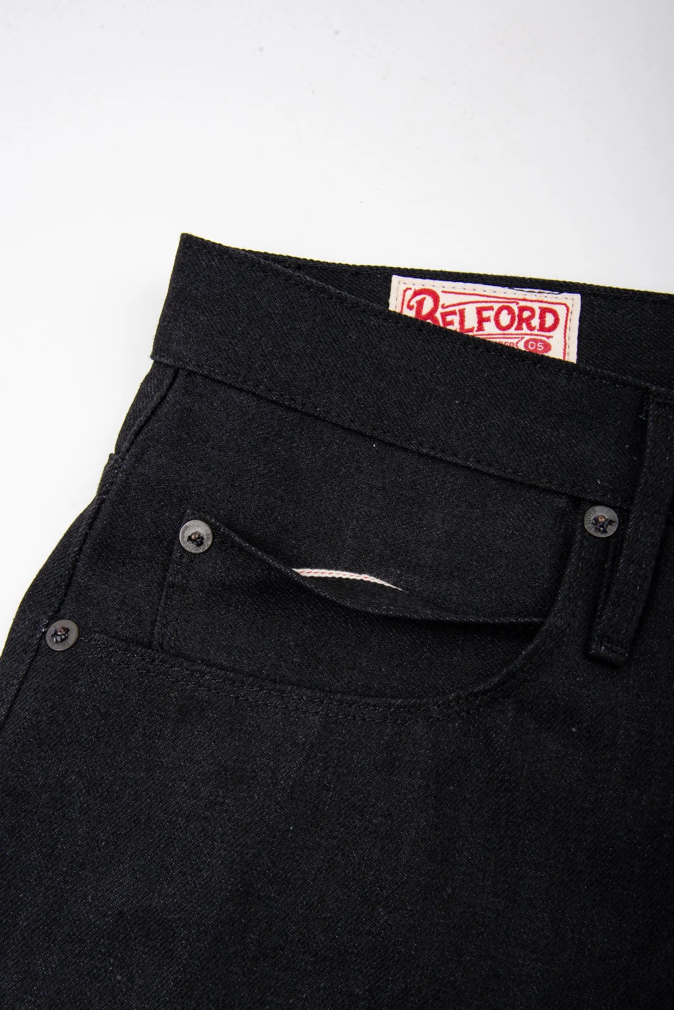 Freenote Cloth Belford - 14oz Black Grey Denim - Image 4
