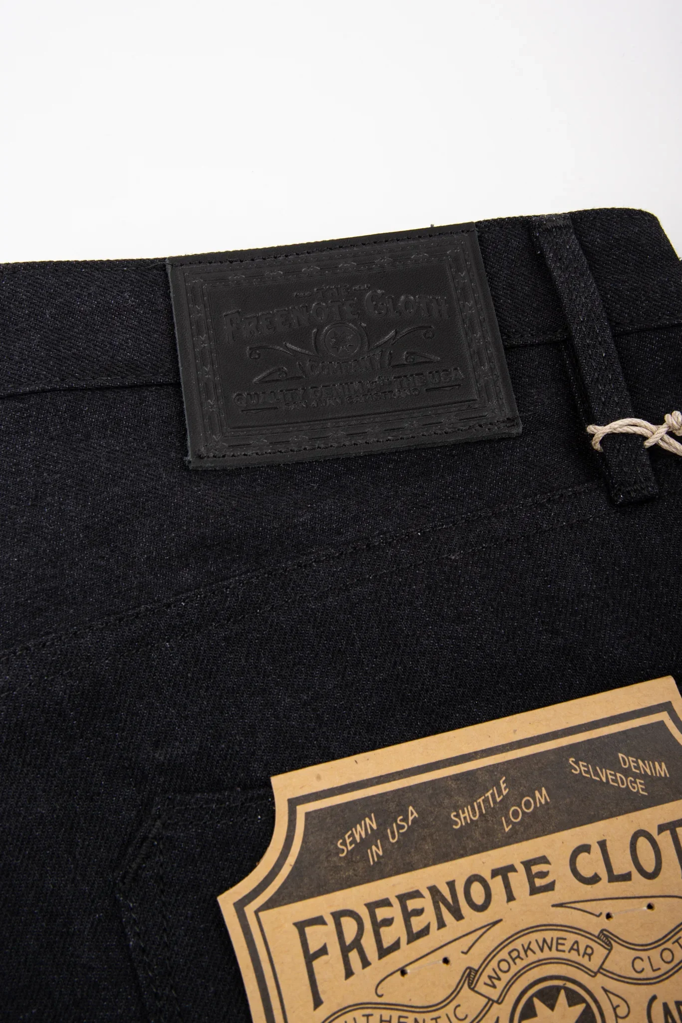 Freenote Cloth Belford - 14oz Black Grey Denim - Image 8