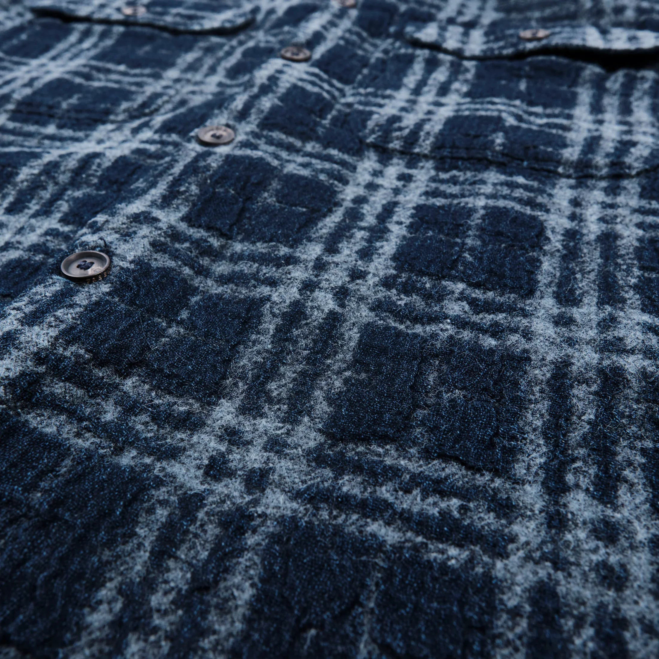 Freenote Cloth Benson - Indigo Plaid - Image 11