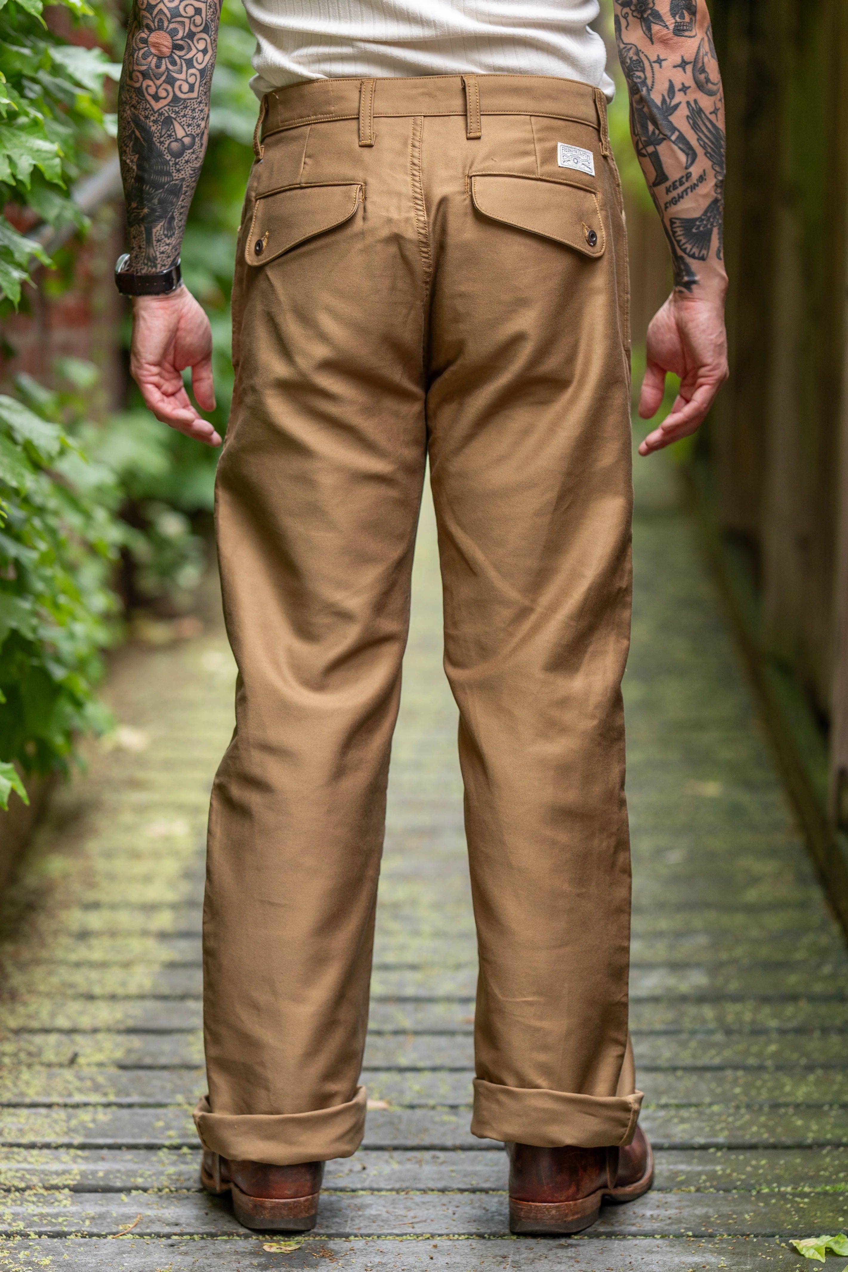Freenote Cloth Benton Pant - Khaki - Image 3