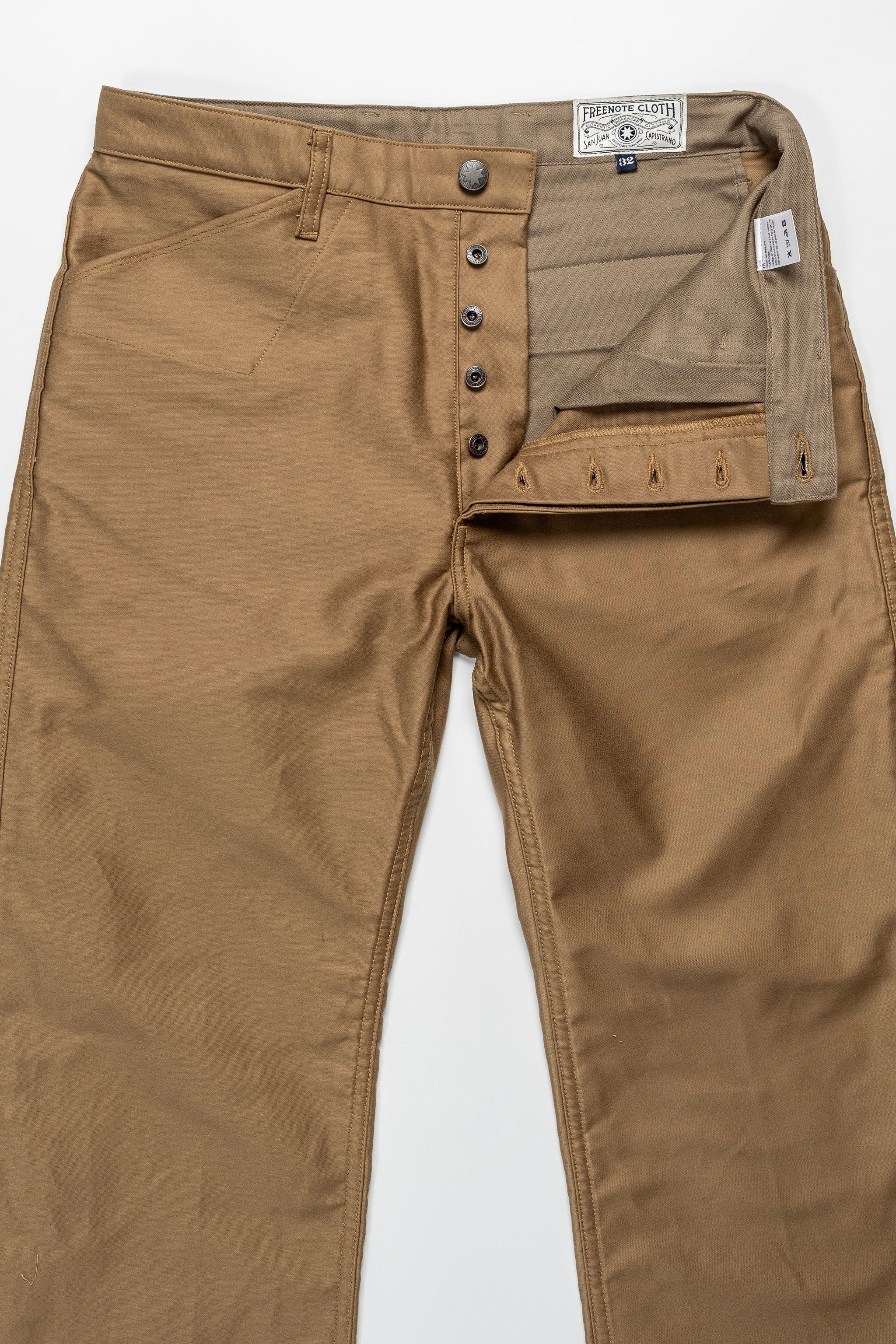 Freenote Cloth Benton Pant - Khaki - Image 5