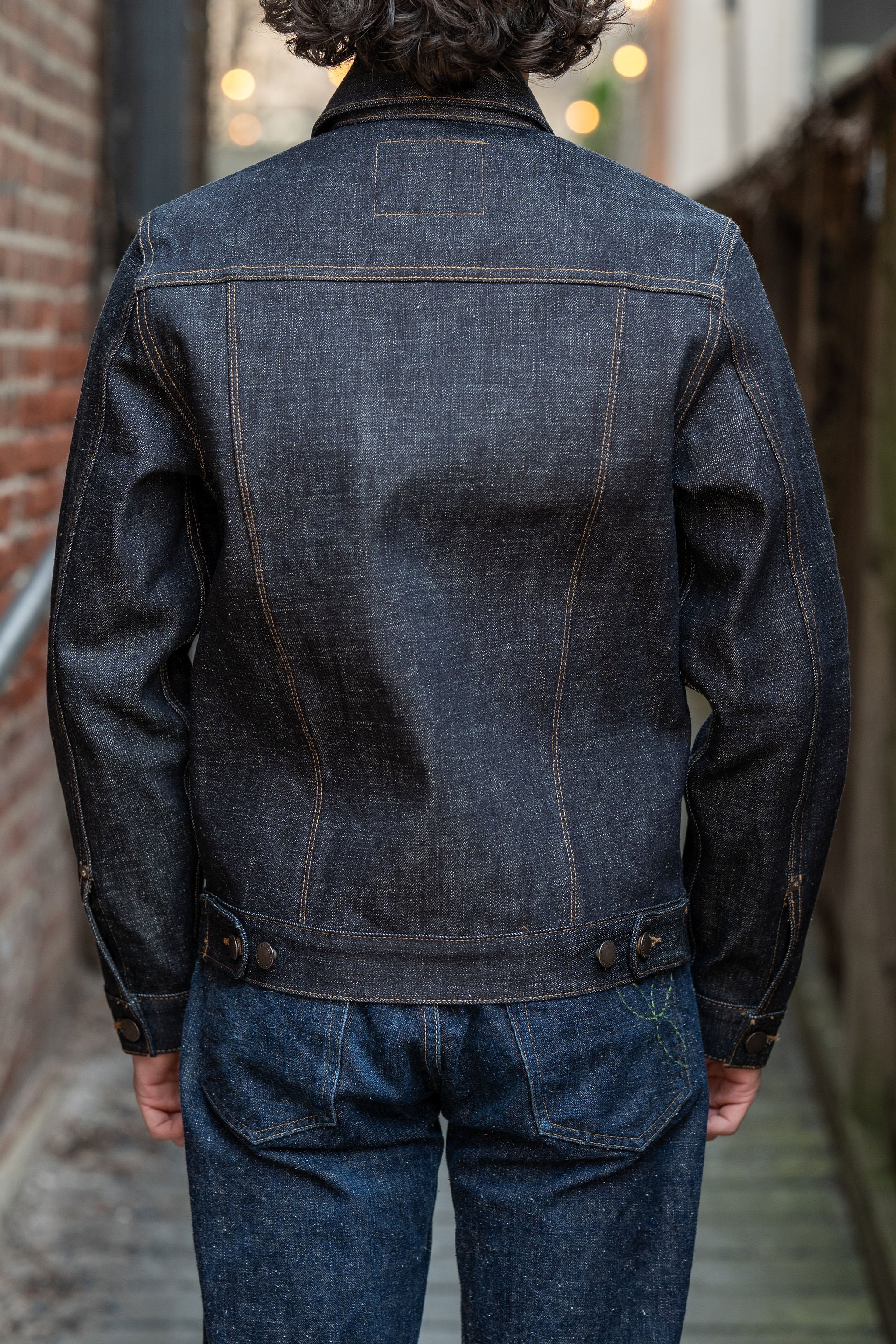 Freenote Cloth CD1 Classic Jacket - 17oz Blue Slub Denim - Image 3
