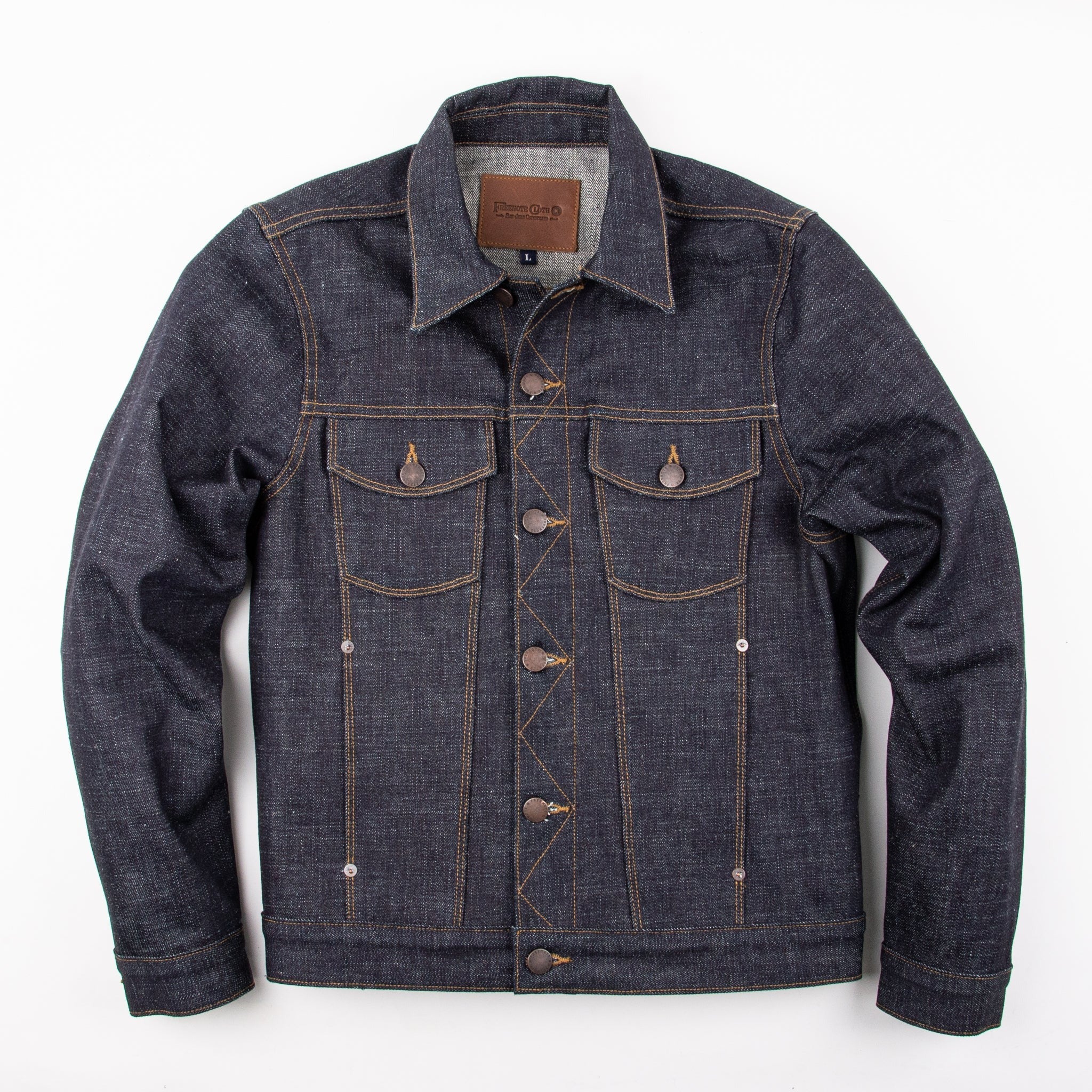 Freenote Cloth CD1 Classic Jacket - 17oz Blue Slub Denim - Image 4