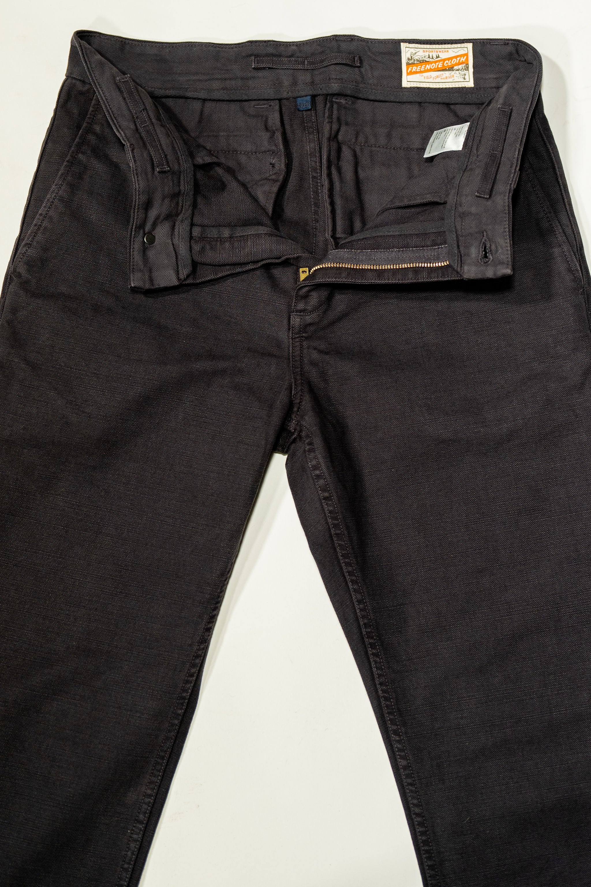 Freenote Cloth Deck Pant - 14oz Slub Black - Image 5