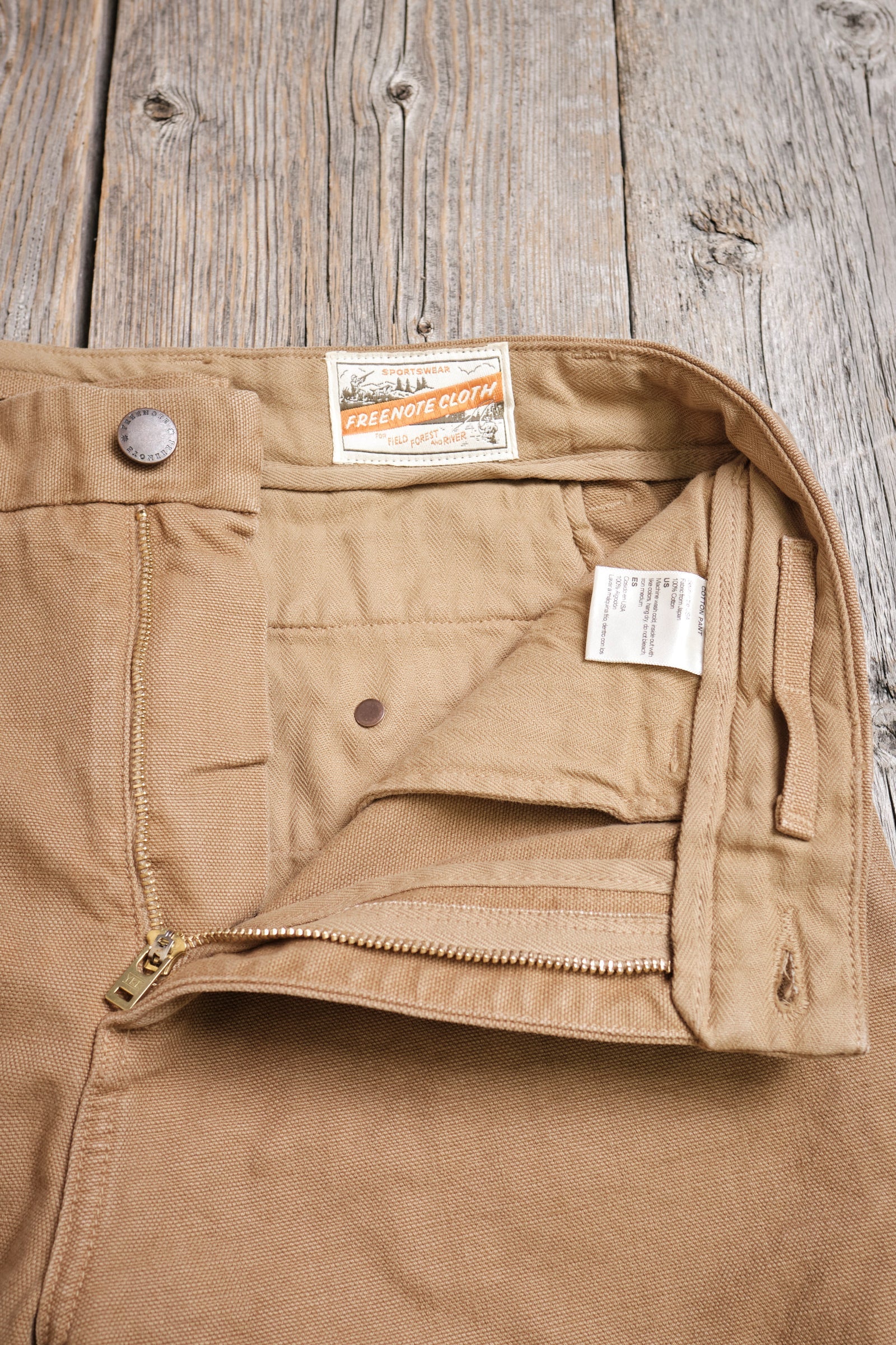 Freenote Cloth Deck Pant - 14oz Slub Tan - Image 6