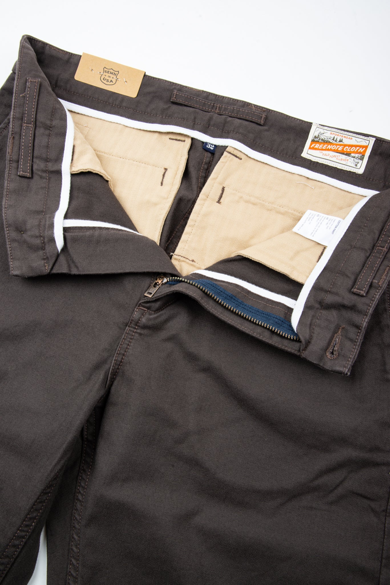 Freenote Cloth Deck Pant - Bark - Image 6